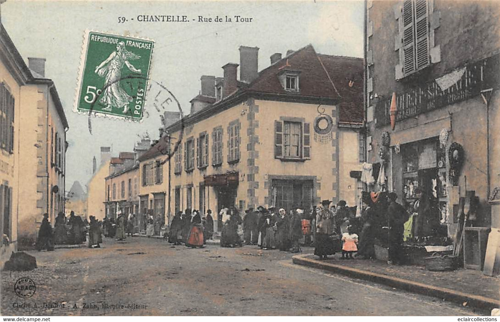 Chantelle        03         Rue De La Tour  Jour De Marché        (voir Scan) - Andere & Zonder Classificatie