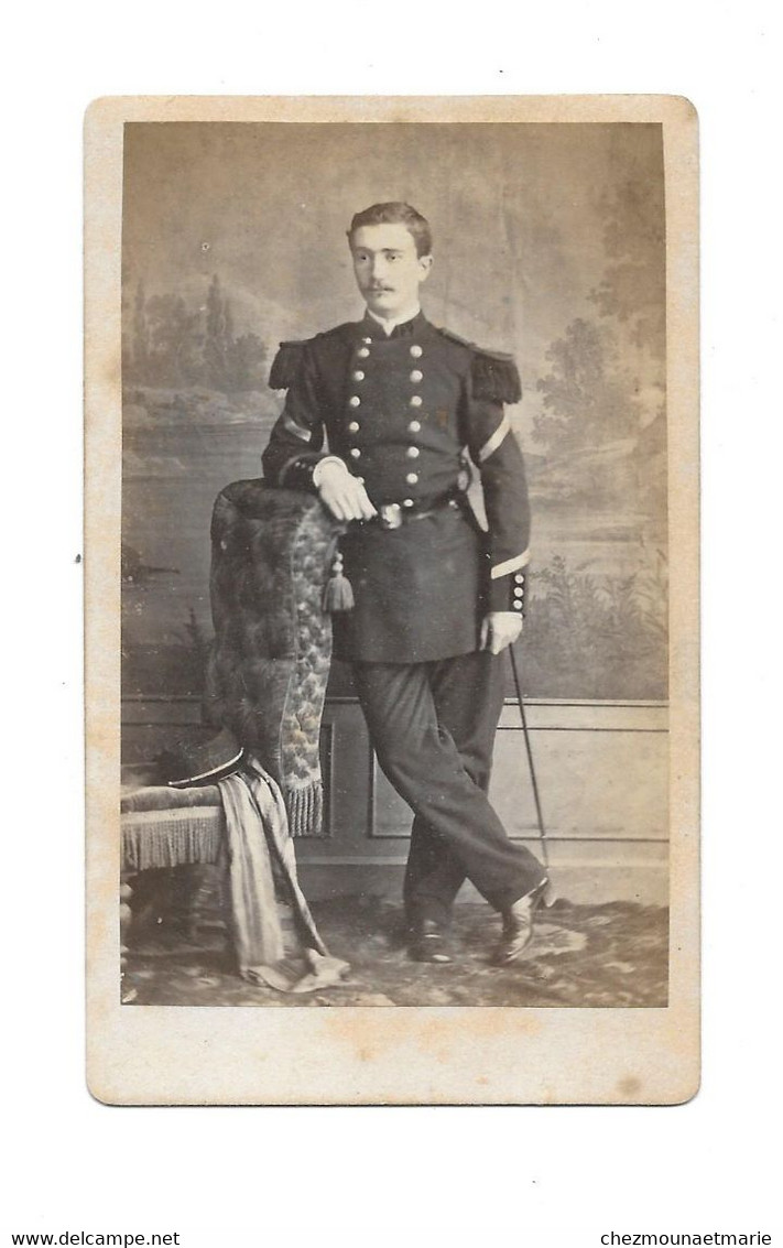 MILITAIRE SOLDAT 12 E REGIMENT - CDV PHOTO MARIE TARBES - Guerra, Militares