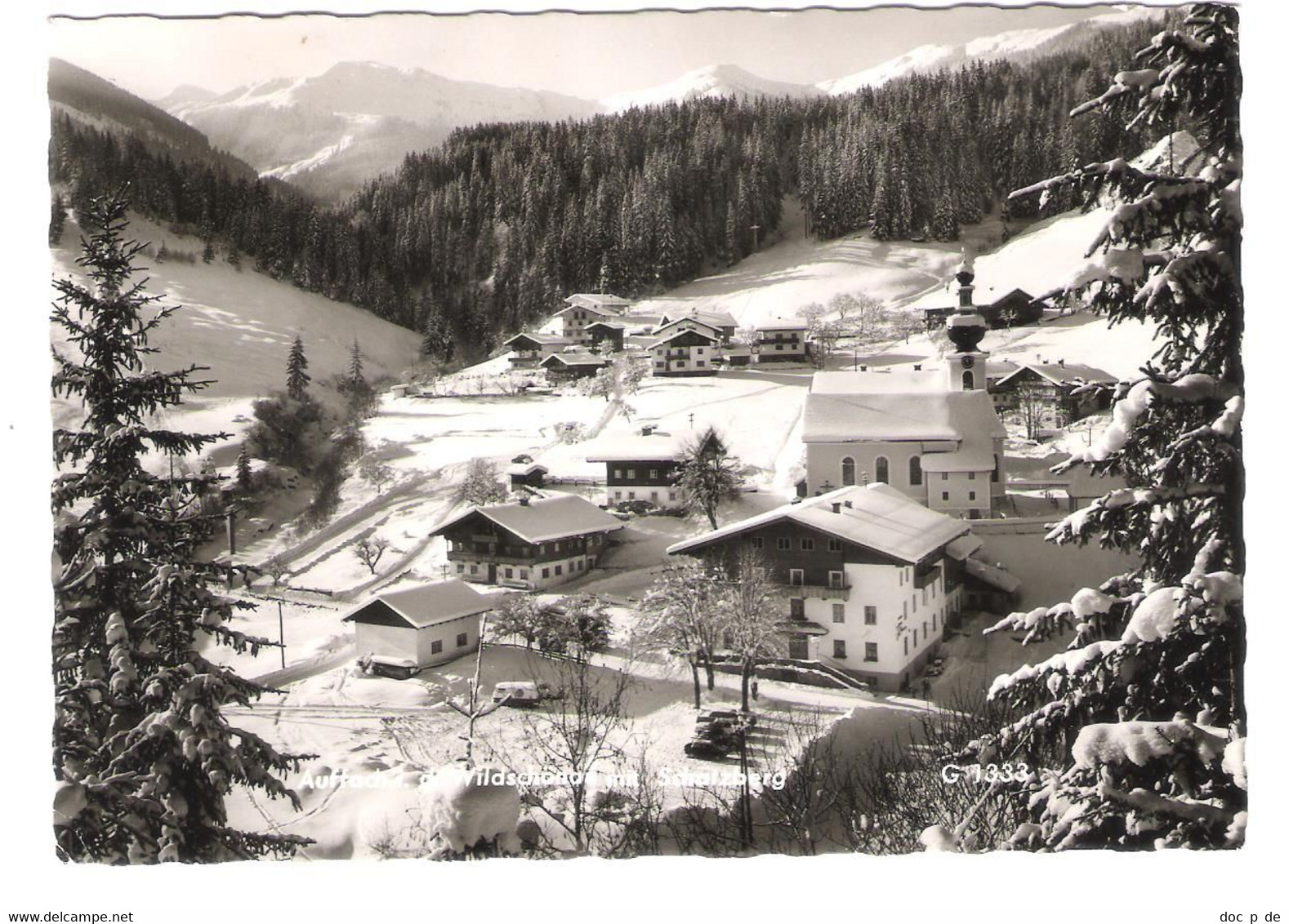 Österreich - Auffach In Der Wildschönau Mit Schatzberg - Ortsansicht - Tirol - Wildschönau