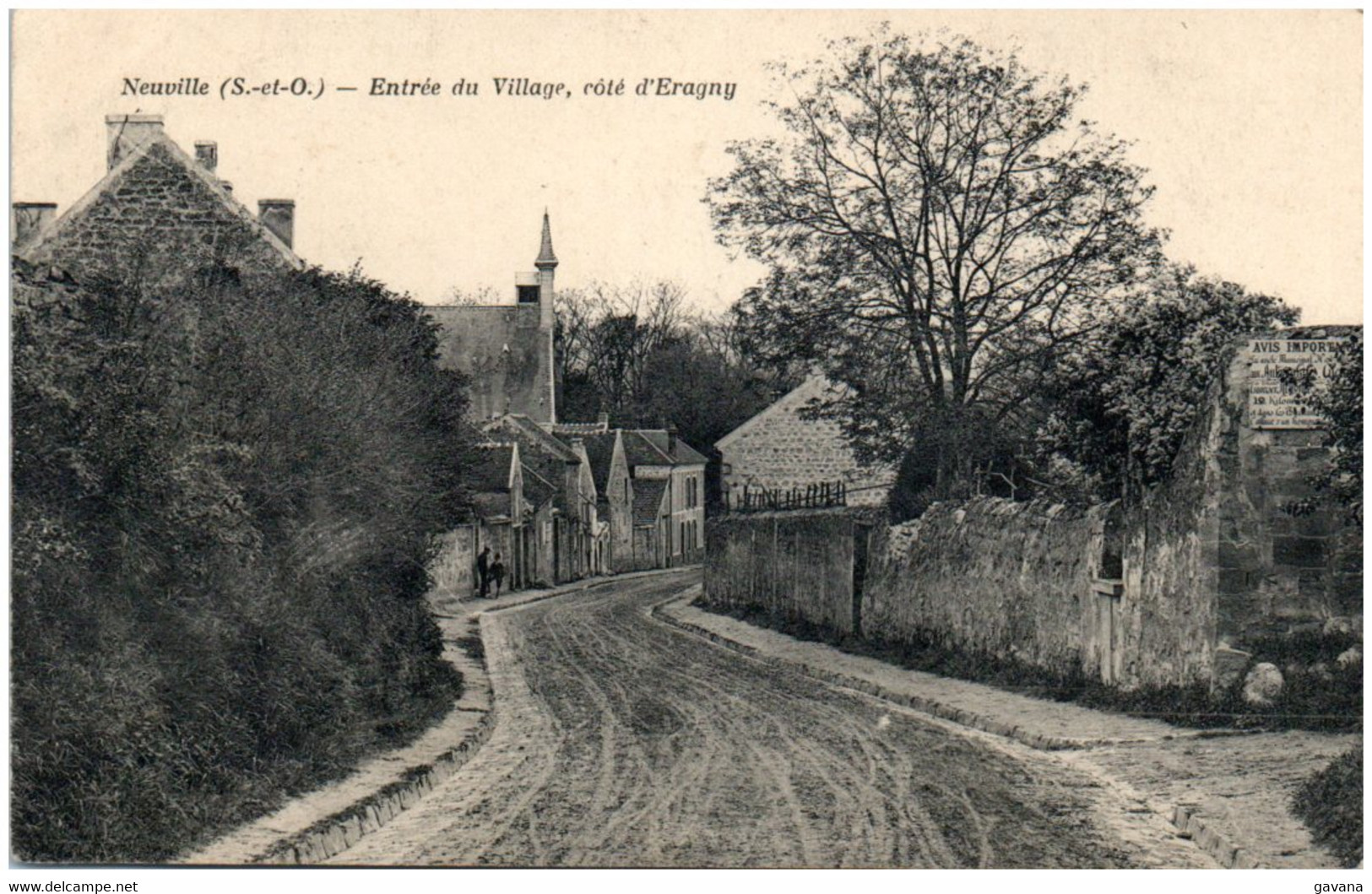 95 NEUVILLE - Entrée Du Village, Coté D'Eragny - Neuville-sur-Oise