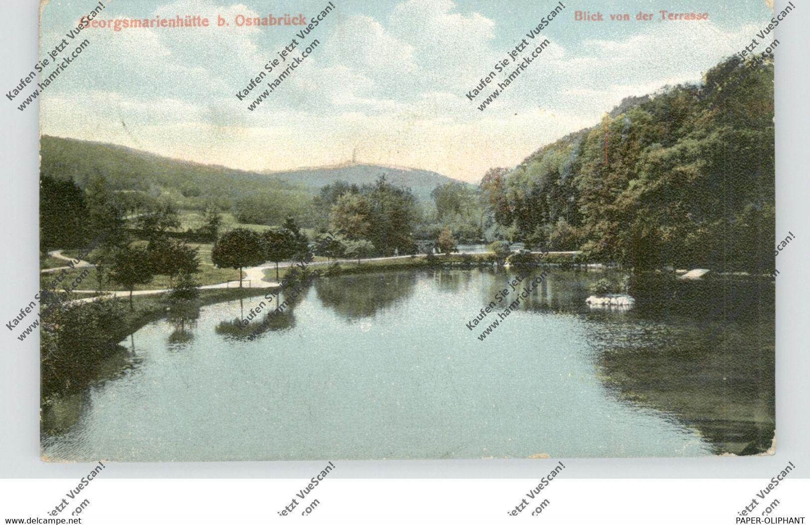 4504 GEORGSMARIENHÜTTE, Blick Von Der Terrasse, 1910 - Georgsmarienhuette