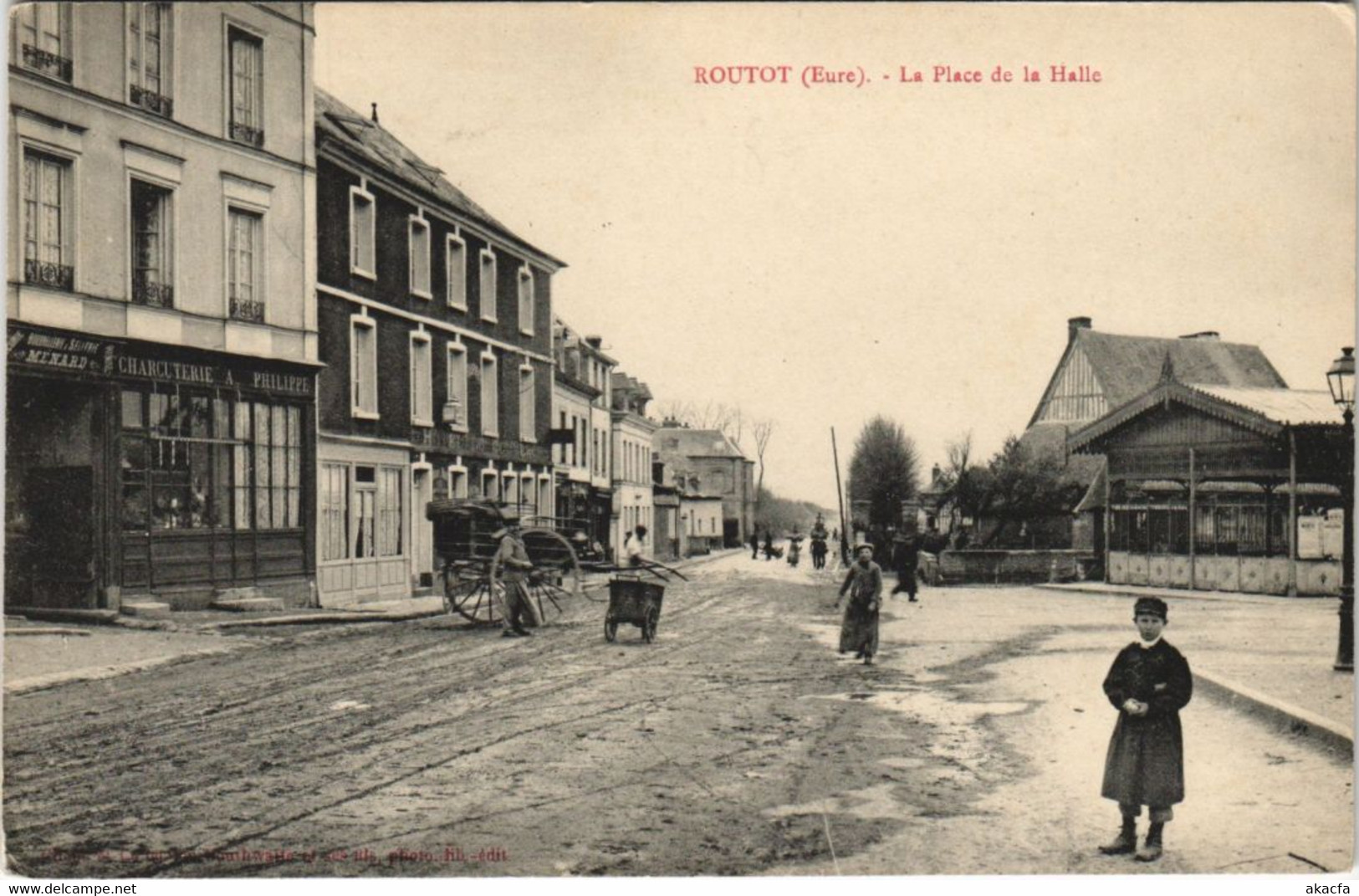 CPA ROUTOT-La Place De La Halle (43258) - Routot