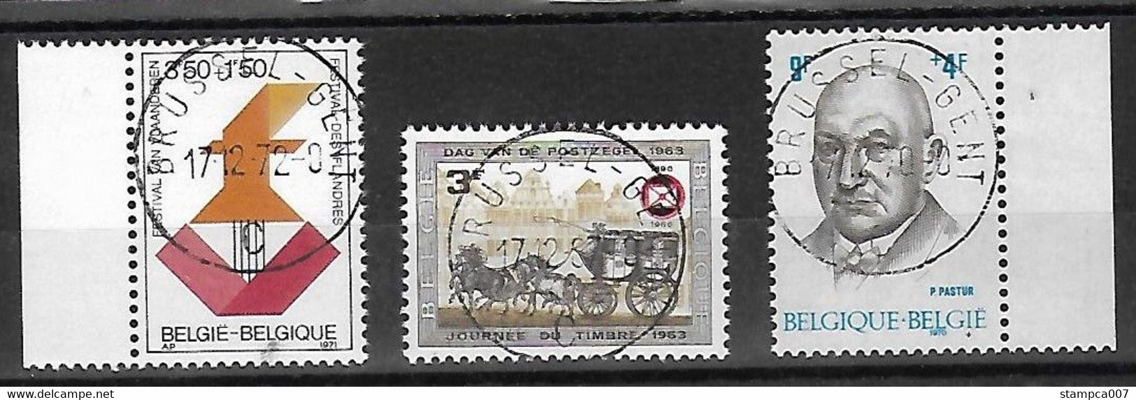 OCB Nr   - Centrale Stempel Trein Train " Brussel - Gent " - Used Stamps