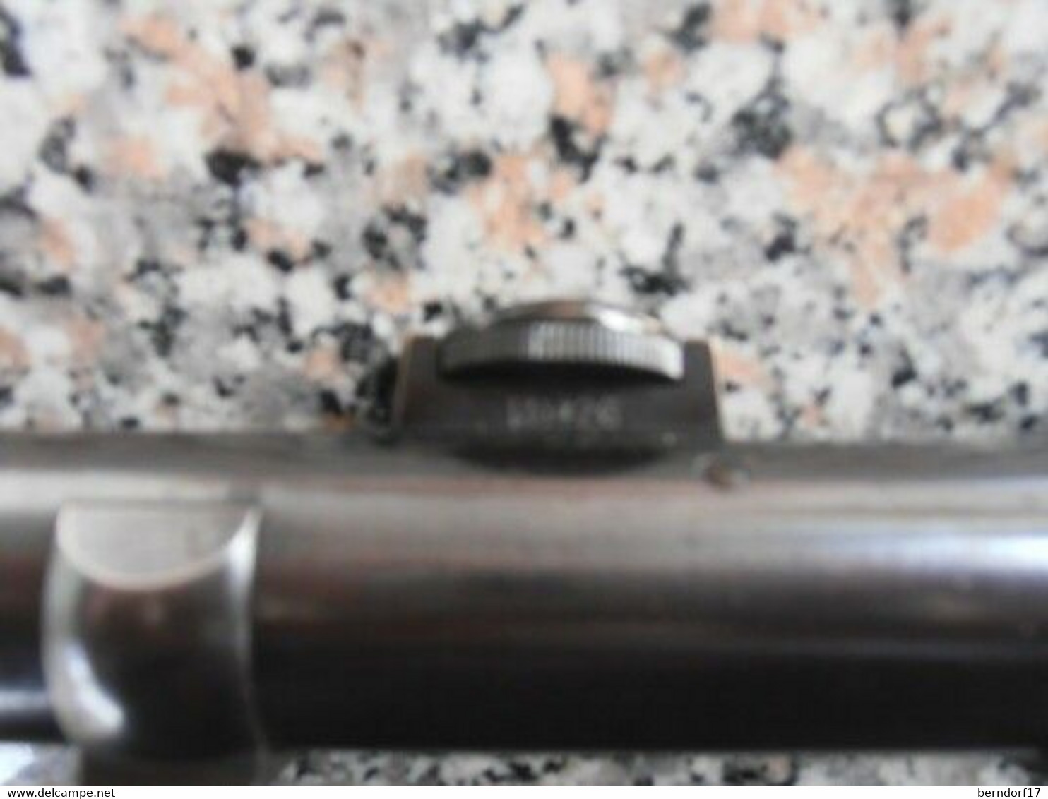 2WW - OIGEE' BERLIN MOD. LUXOR HELL 4X RIFLE SCOPE W/HALF MOUNT RINGS & LEATHER HOLSTER