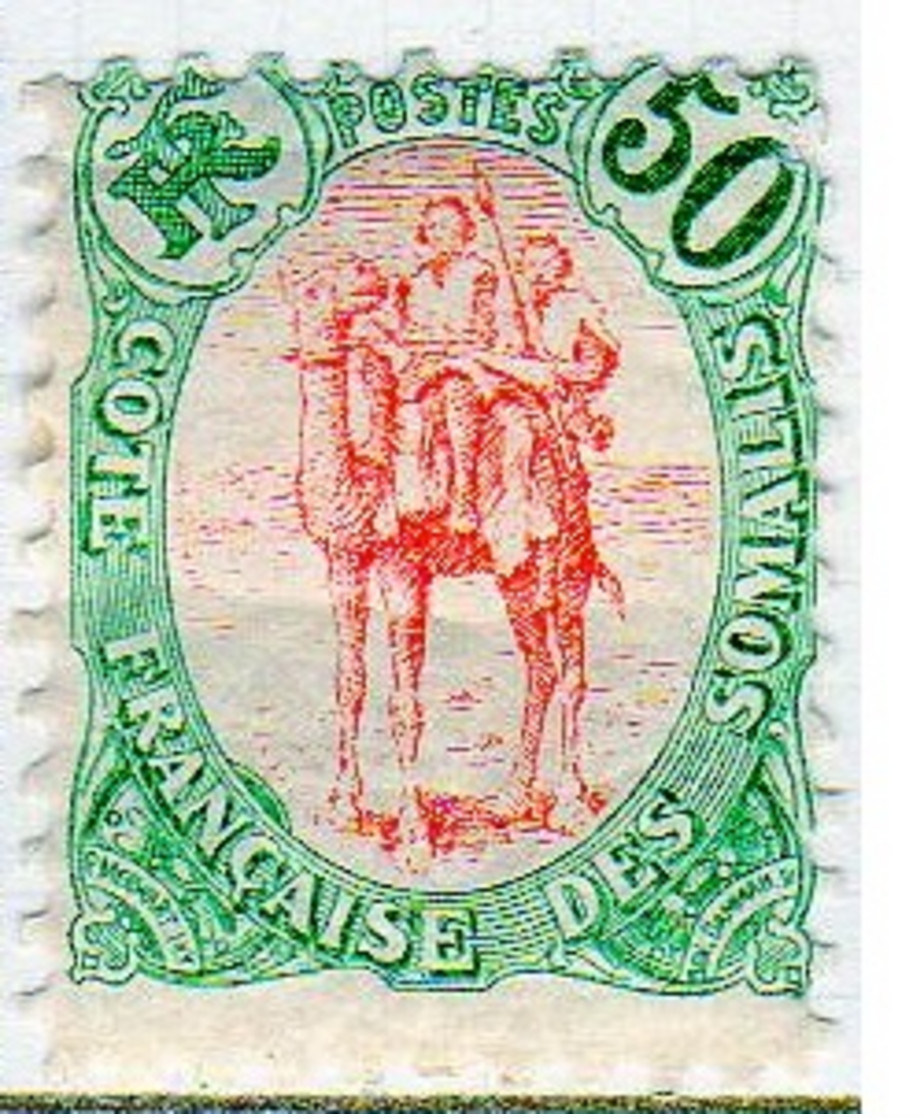 Cote Des Somalis 1902 Méhariste 50c  YT 48 - Nuovi