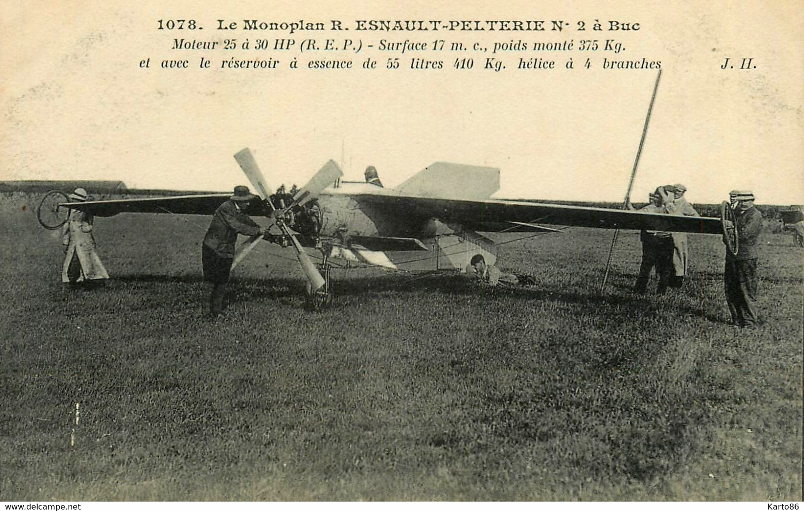 Buc * Aviation * Avion Monoplan R. ESNAULT PELTERIE N°2 * Aviateur - Buc