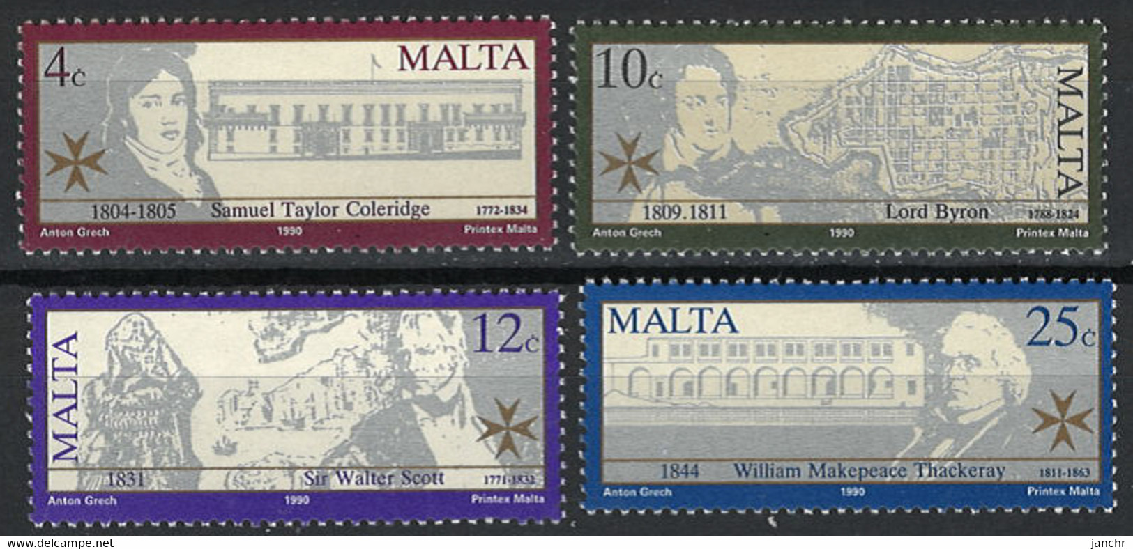 Malta 1990. Mi 837-840, SG 870-873, Postfrisch **, MNH - Malta