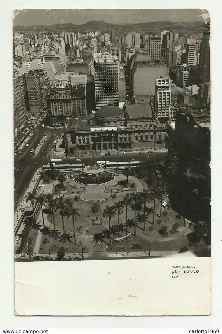 SAO PAULO - TEATRO MUNICIPAL 1959 VIAGGIATA    FP - São Paulo