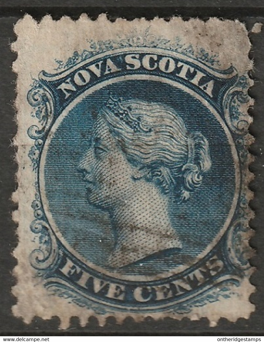 Nova Scotia 1860 Sc 10  Used Faulty - Used Stamps