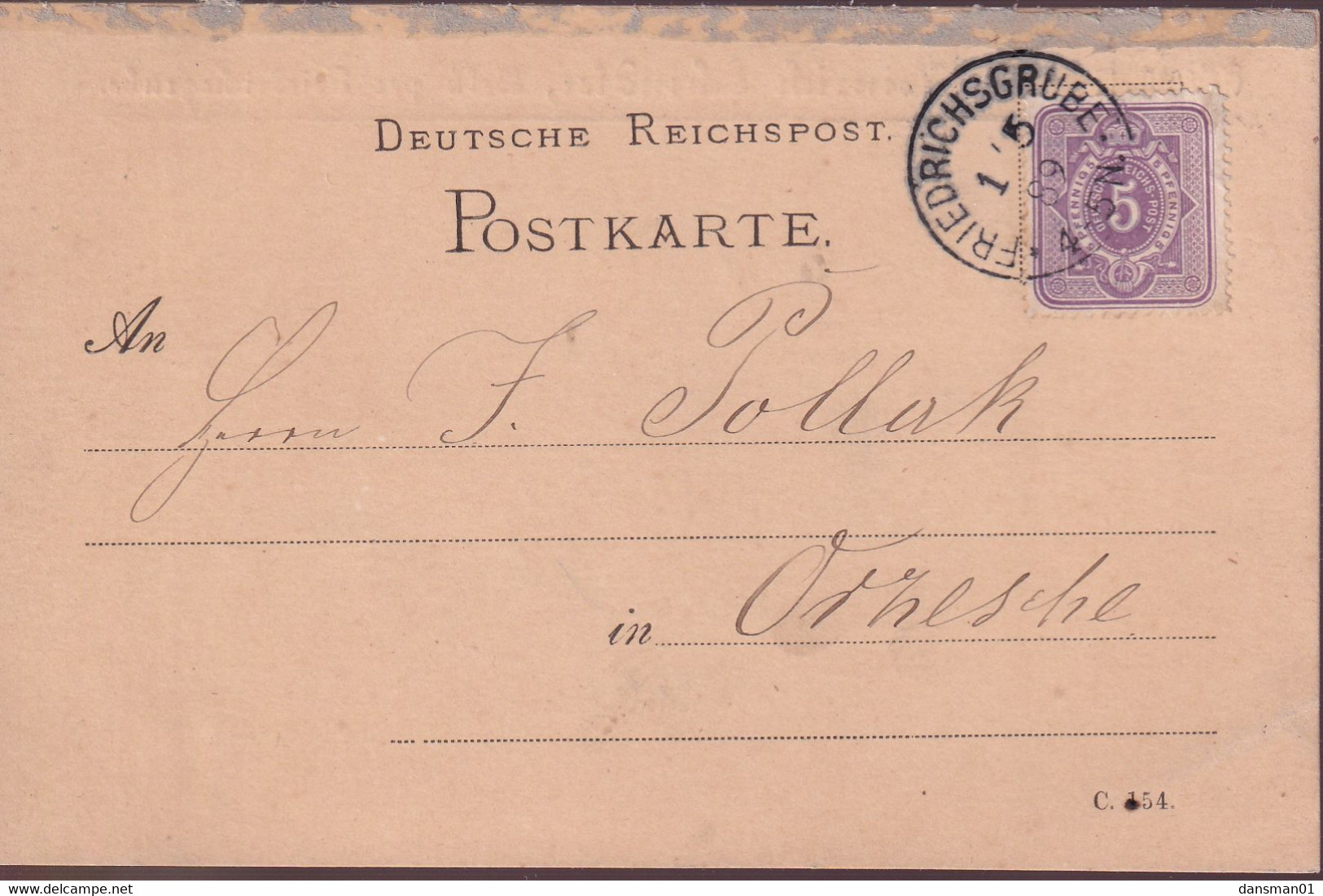POLAND 1889 Friedrichgrube Postcard - Other & Unclassified