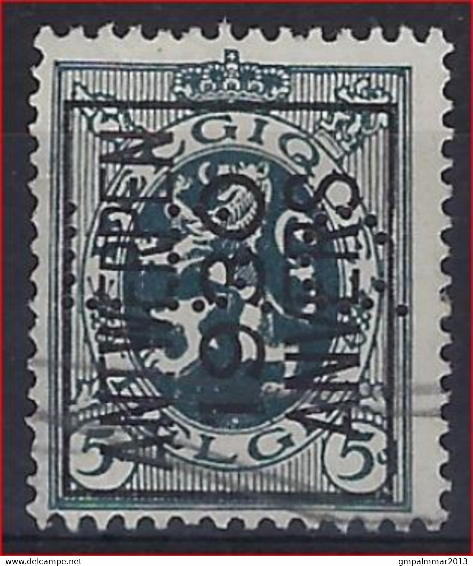 Nr. 279 Voorafgestempeld Nr. 229A ANTWERPEN 1930 ANVERS Met Firmaperforatie (perfin) " L.D.C."  ; ZELDZAAM ! - Typos 1929-37 (Heraldischer Löwe)