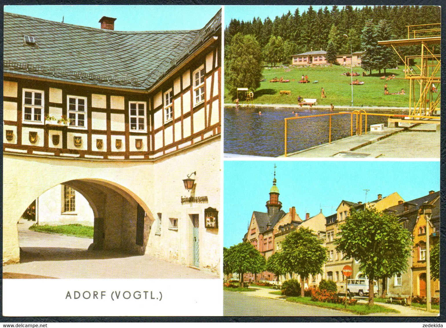 E2316 - TOP Adorf Freibad Sprungturm - Bild Und Heimat Reichenbach - Oelsnitz I. Erzgeb.