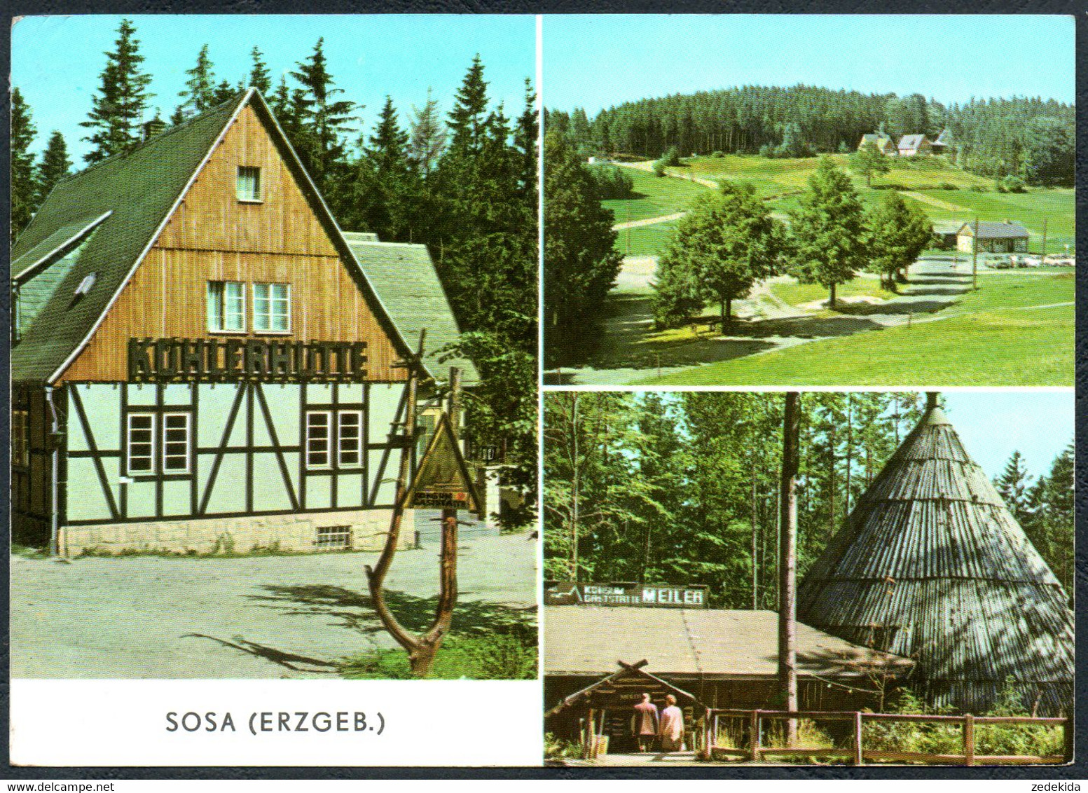 E2320 - Sosa Köhlerhütte Meiler Gaststätte - VEB Bild Und Heimat Reichenbach - Sosa