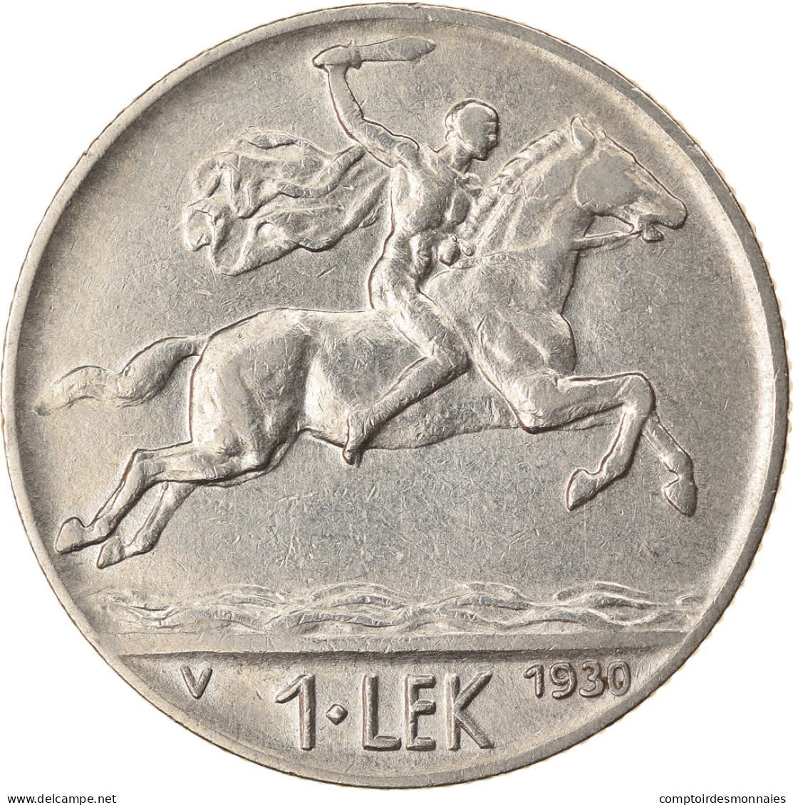 Monnaie, Albania, Lek, 1930, Rome, TTB, Nickel, KM:5 - Albanien