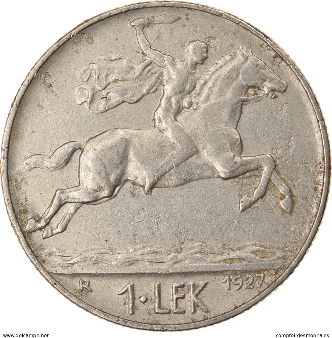 Monnaie, Albania, Lek, 1927, Rome, TTB, Nickel, KM:5 - Albanien
