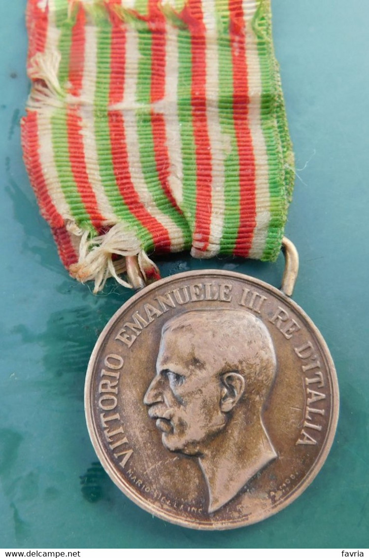 Medaglia Unità D'Italia 1848/1918 - Vittorio Emanuele III Re D'Italia # In Rame # Peso 16 Grammi - Otros & Sin Clasificación
