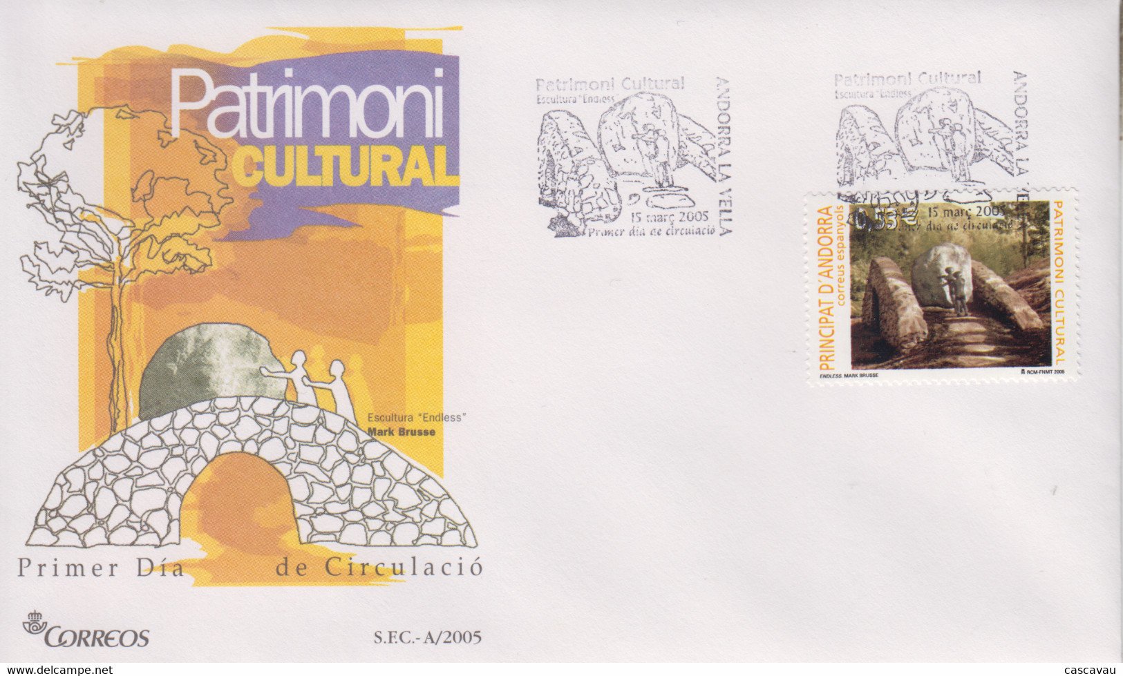 Enveloppe  FDC  1er  Jour   ANDORRE  ANDORRA    Patrimoine  Culturel    2005 - Otros & Sin Clasificación