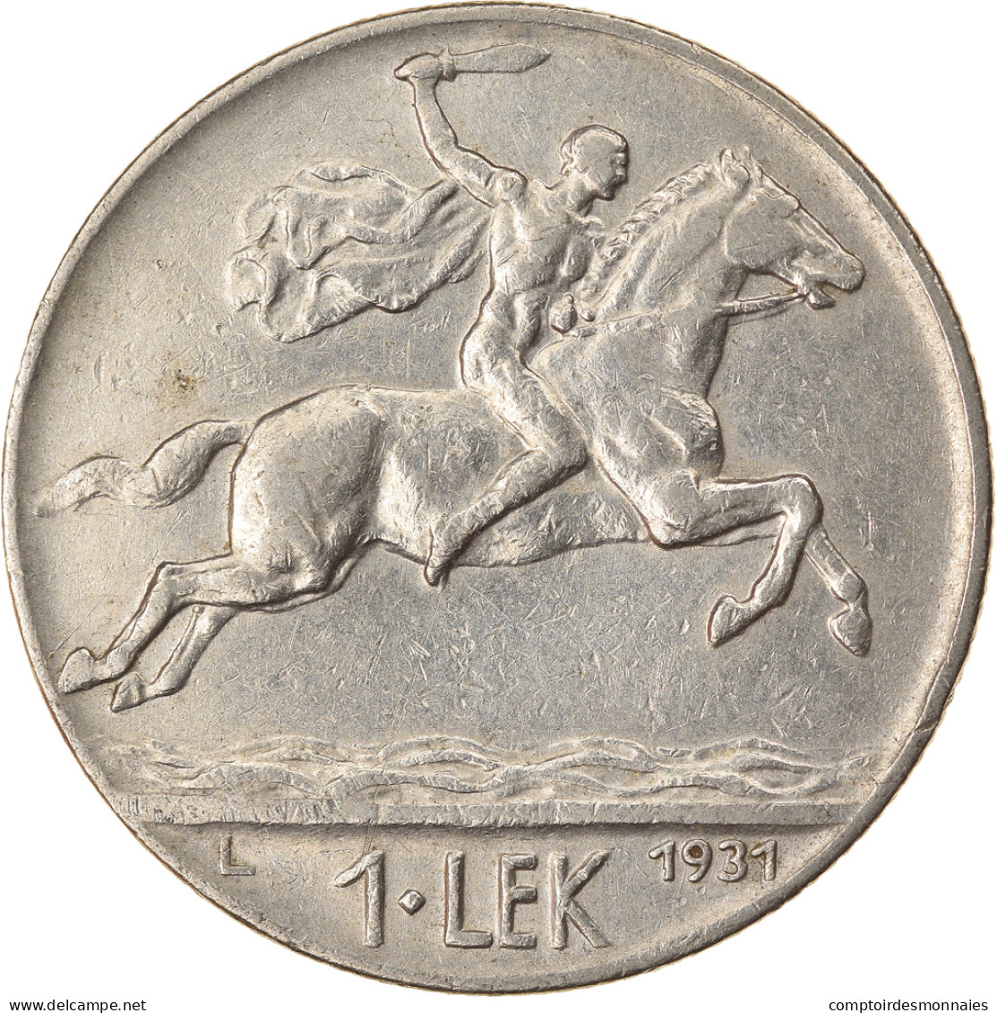 Monnaie, Albania, Lek, 1931, Rome, TTB, Nickel, KM:5 - Albanien