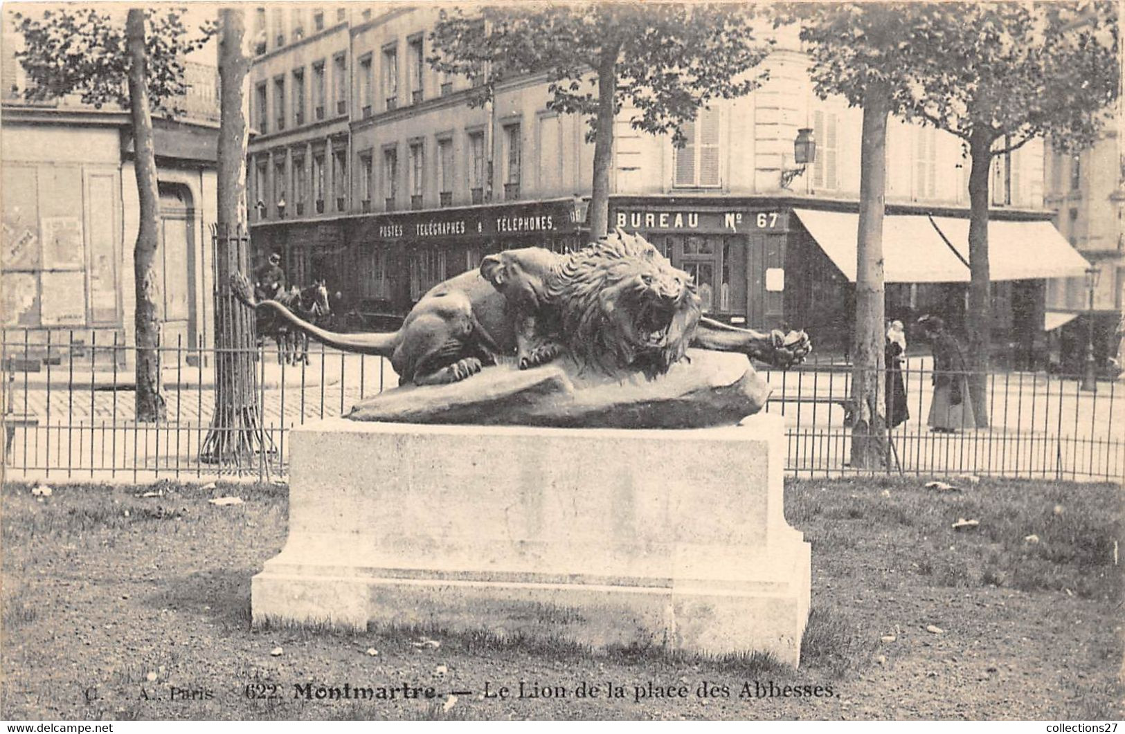 PARIS-75018-MONTMARTRE-LE LION DE LA PLACE DES ABBESSES - Arrondissement: 18