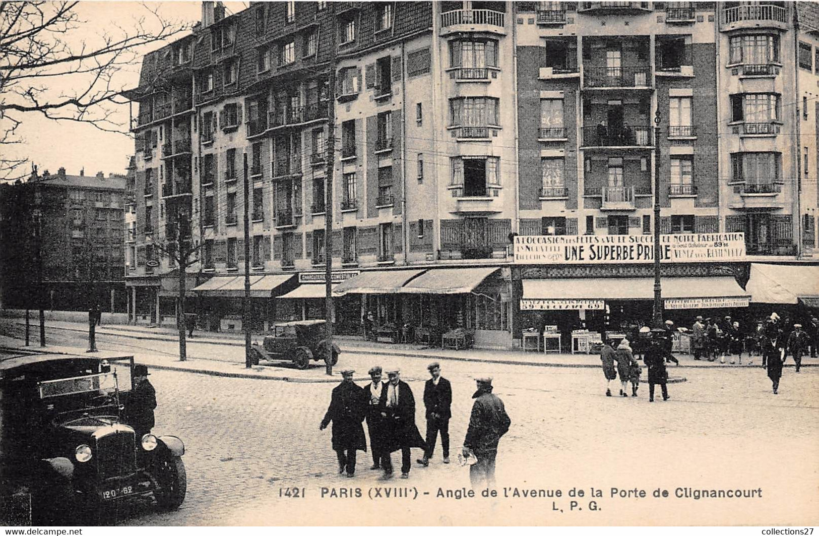 PARIS-75018-ANGLE DE L'AVENUE DE LA PORTE DE CLIGNANCOURT - Arrondissement: 18