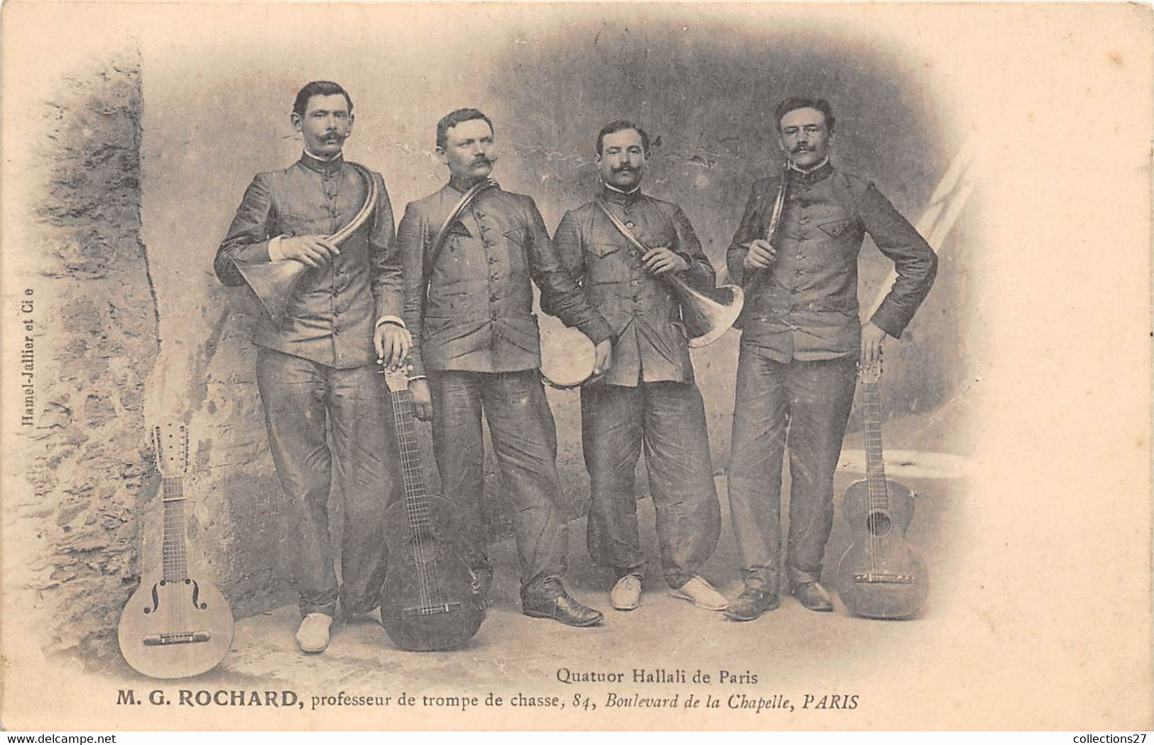 PARIS-75018-84 BDL DE LA CHAPELLE- QUATUOR HALLALI DE PARIS - M.G. ROCHARD PROFESSEUR DE TROMPE DE CHASSE - Arrondissement: 18