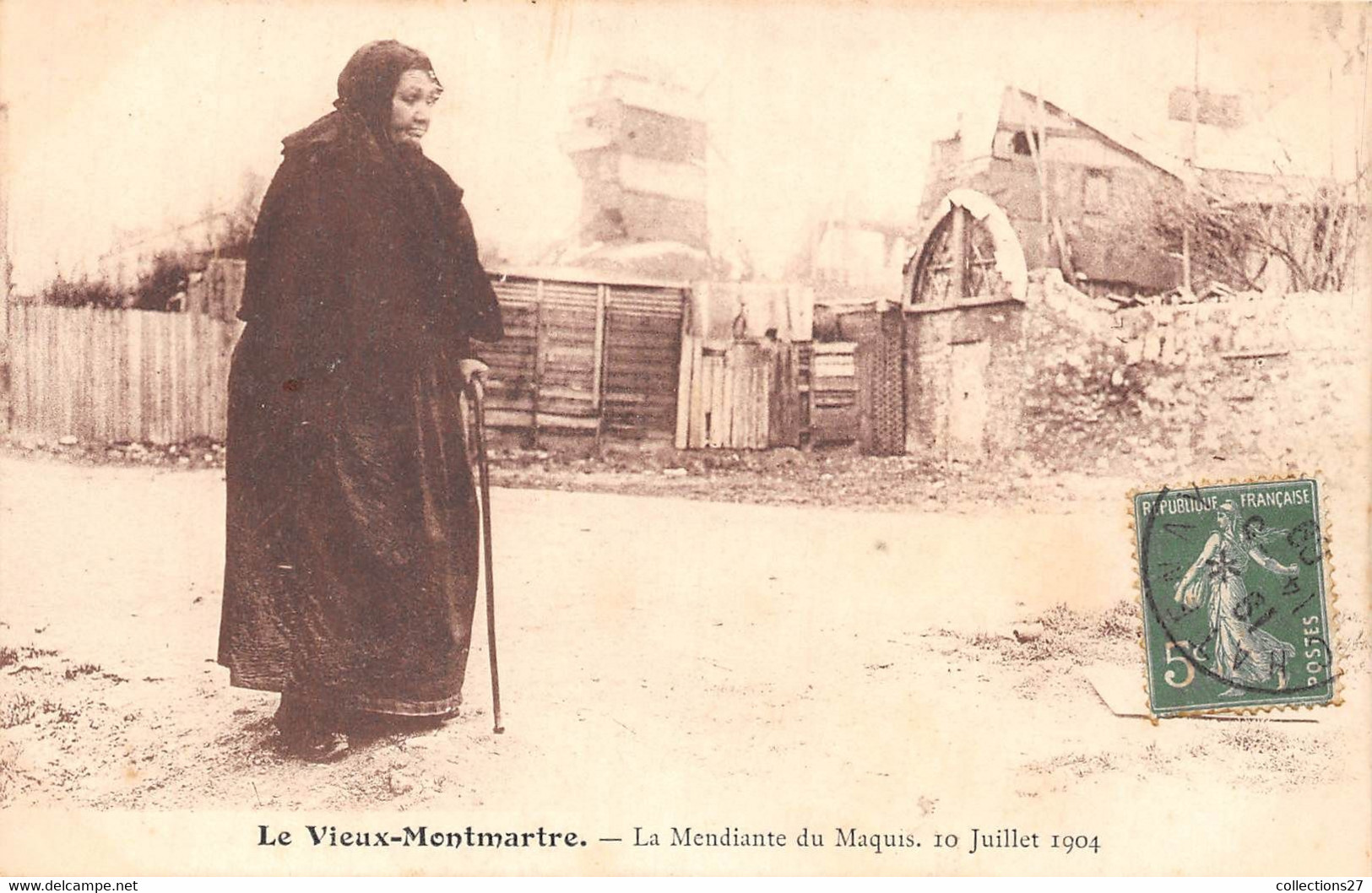 PARIS-75018-LE VIEUX-MONTMARTRE- LA MENDIANTE DU MAQUIS 10 JUILLET 1904 - Arrondissement: 18