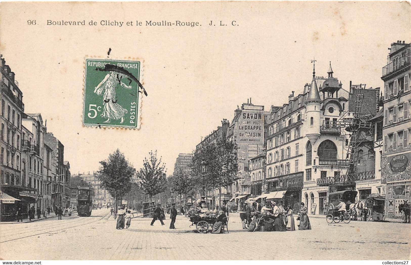 PARIS-75018-BOULEVARD DE CLICHY ET LE MOULIN-ROUGE - Arrondissement: 18