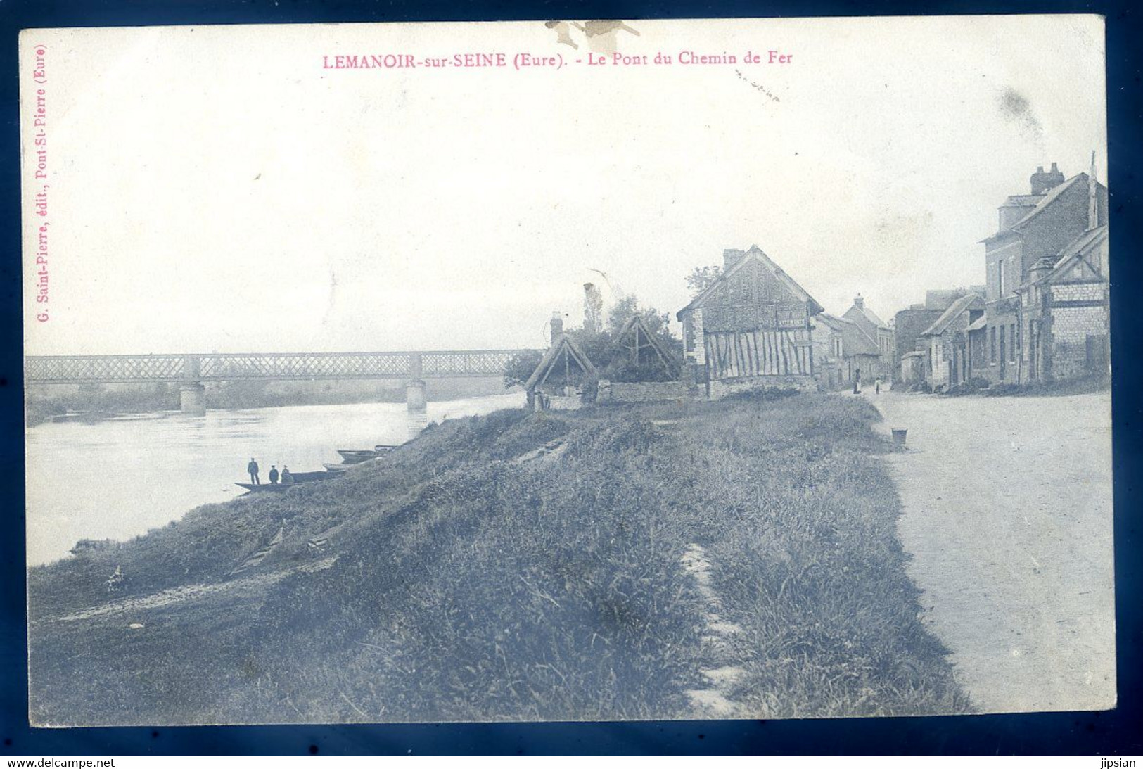 Cpa Du 27 Lemanoir Sur Seine Le Pont Du Chemin De Fer     AVR20-29 - Le Manoir