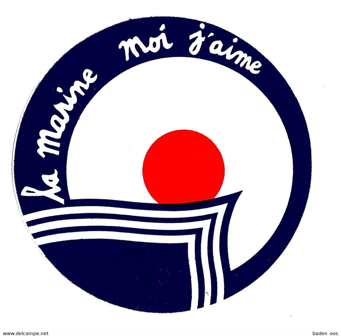 Autocollant La Marine Moi J'aime Type 2 - Bateaux