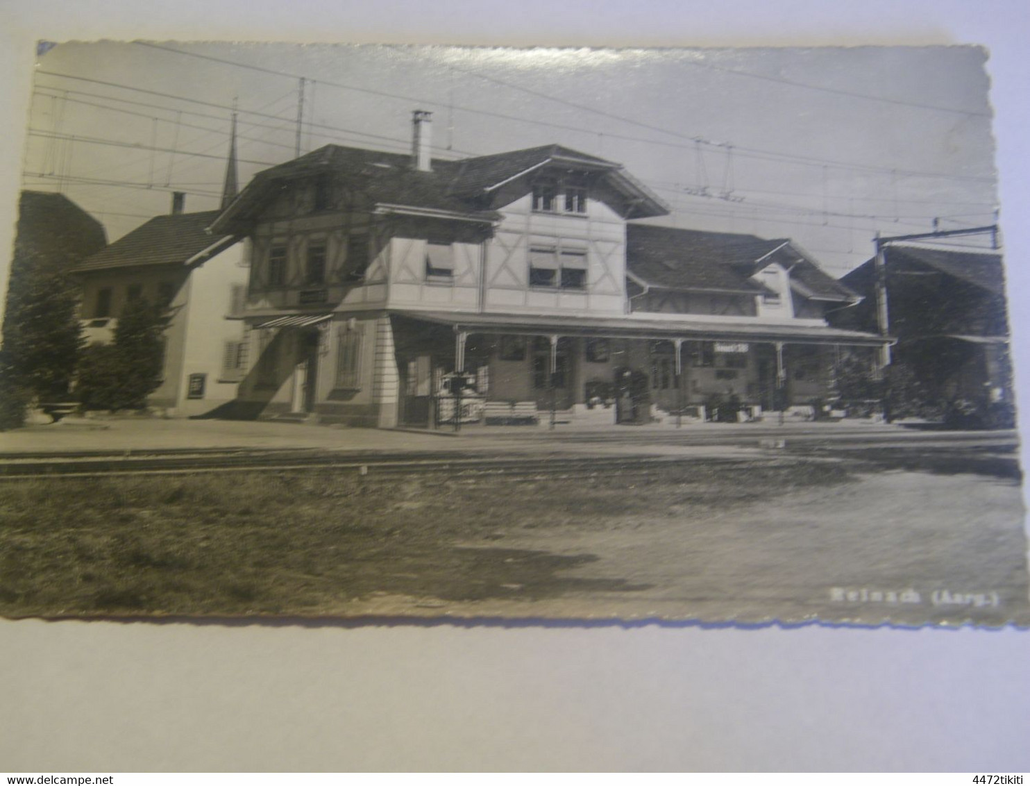 CPA. - Suisse -  Reinach - La Gare - 1947 - SUP - (DT 96) - Reinach