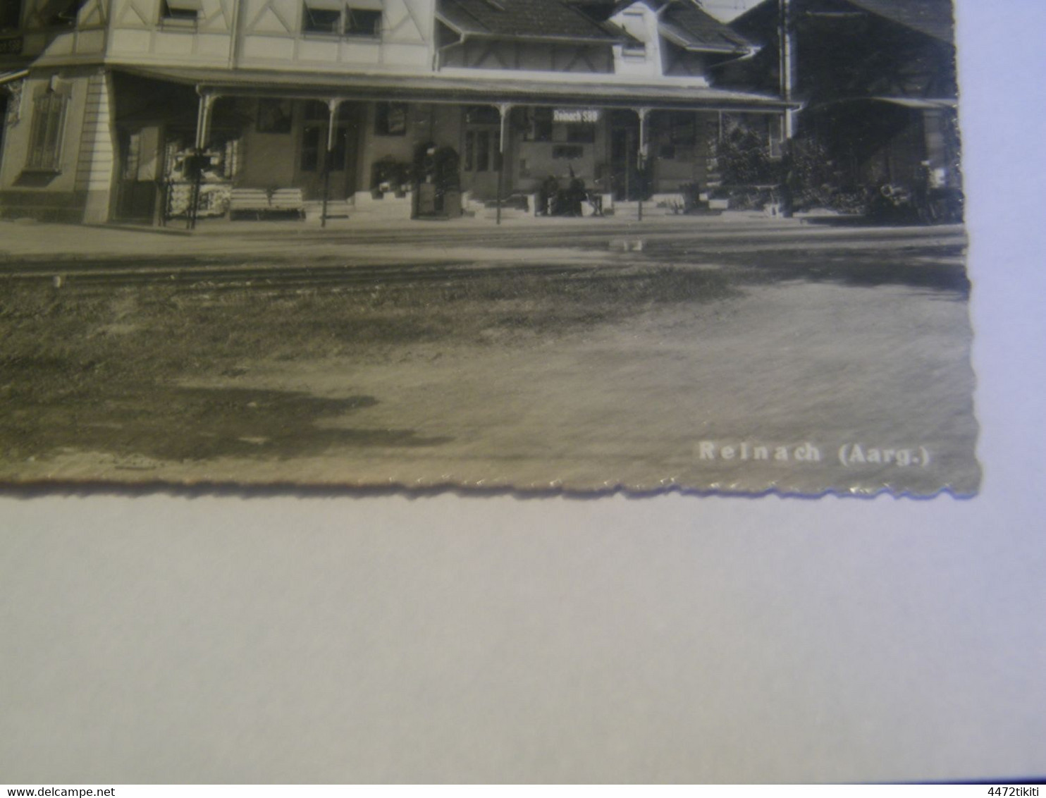 CPA. - Suisse -  Reinach - La Gare - 1947 - SUP - (DT 96) - Reinach