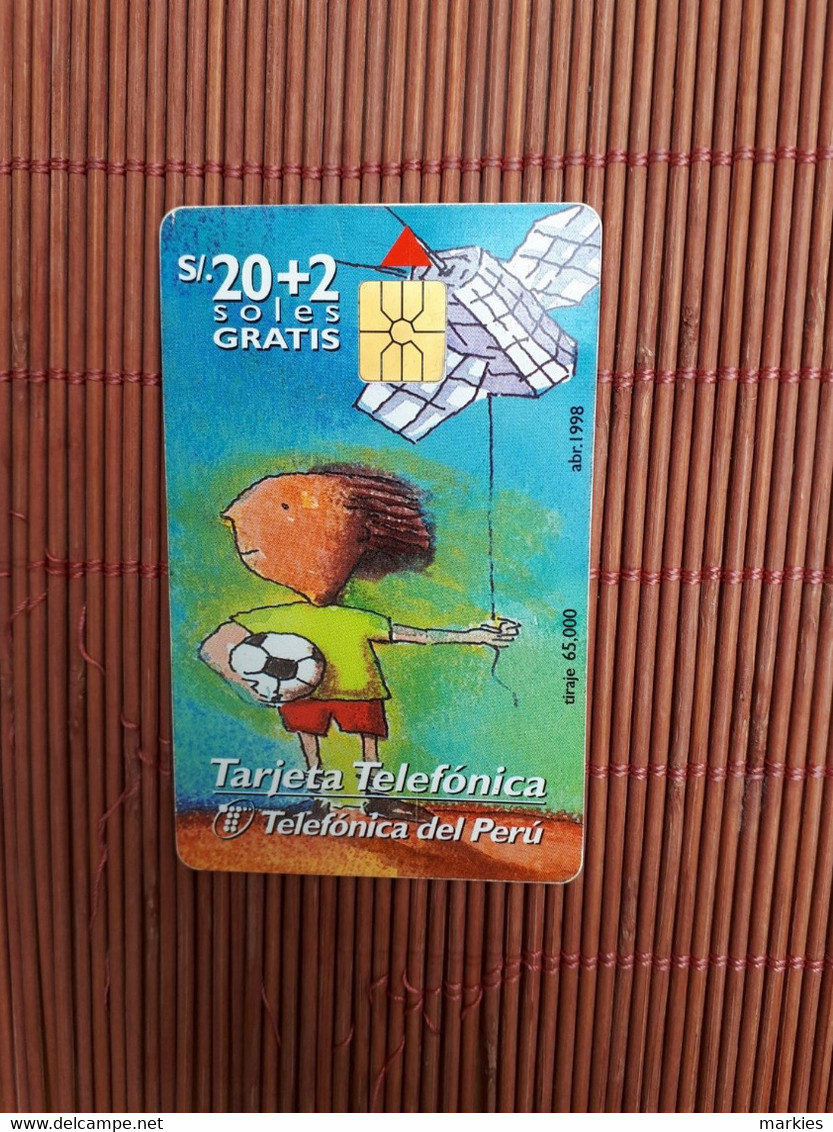 Phonecard Peru Used Only 65.000 EX Made  Rare - Perù