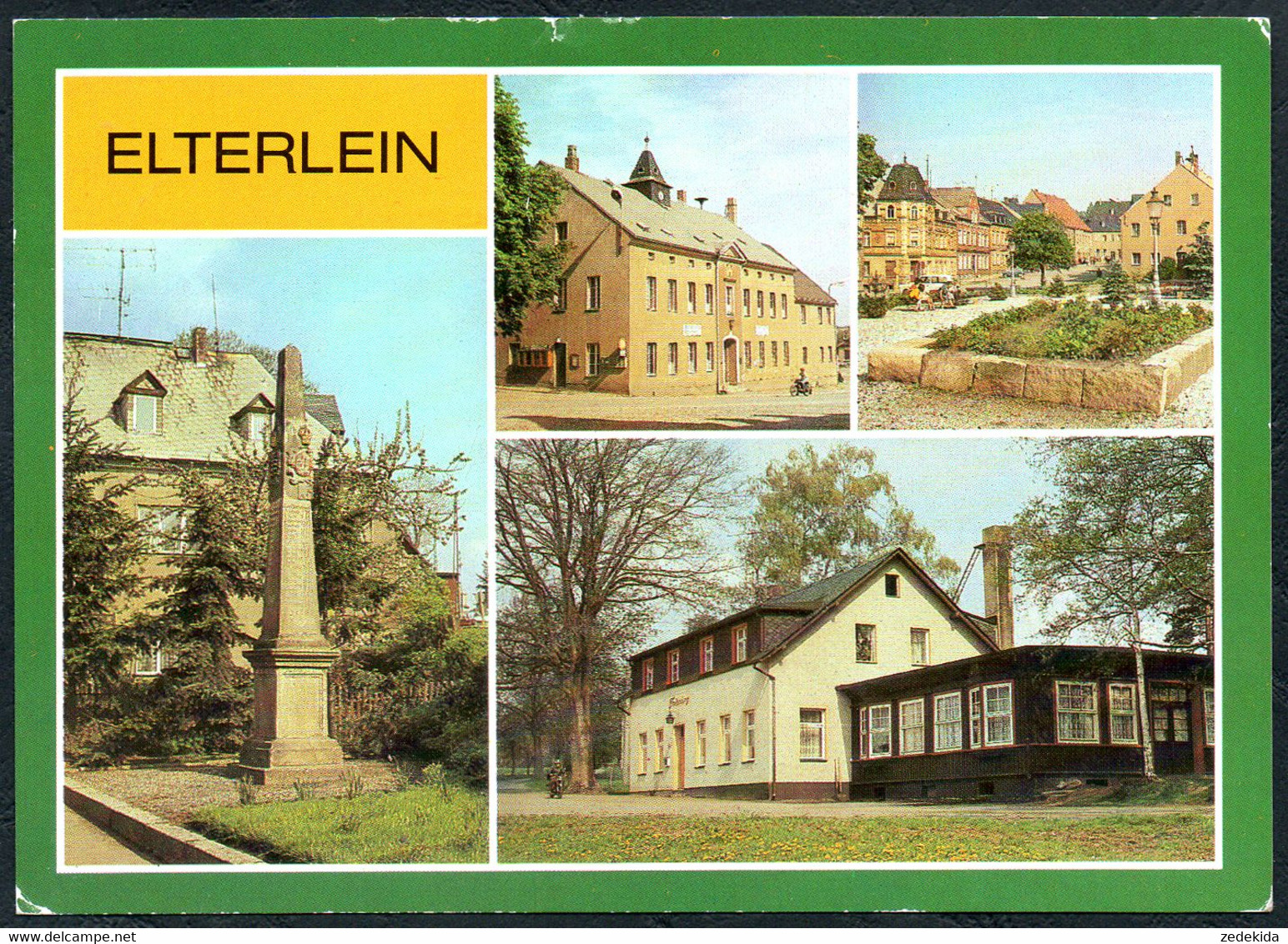 E2356 - TOP Elterlein Rathaus Markt Gaststätte Finkenburg - Bild Und Heimat Reichenbach - Elterlein