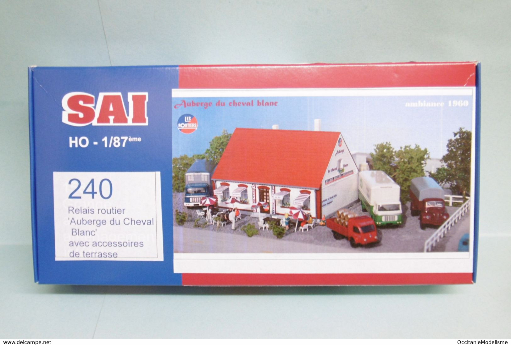 SAI - RELAIS ROUTIER Auberge Du Cheval Blanc Maquette Réf. 240 Neuf NBO HO 1/87 - Décors