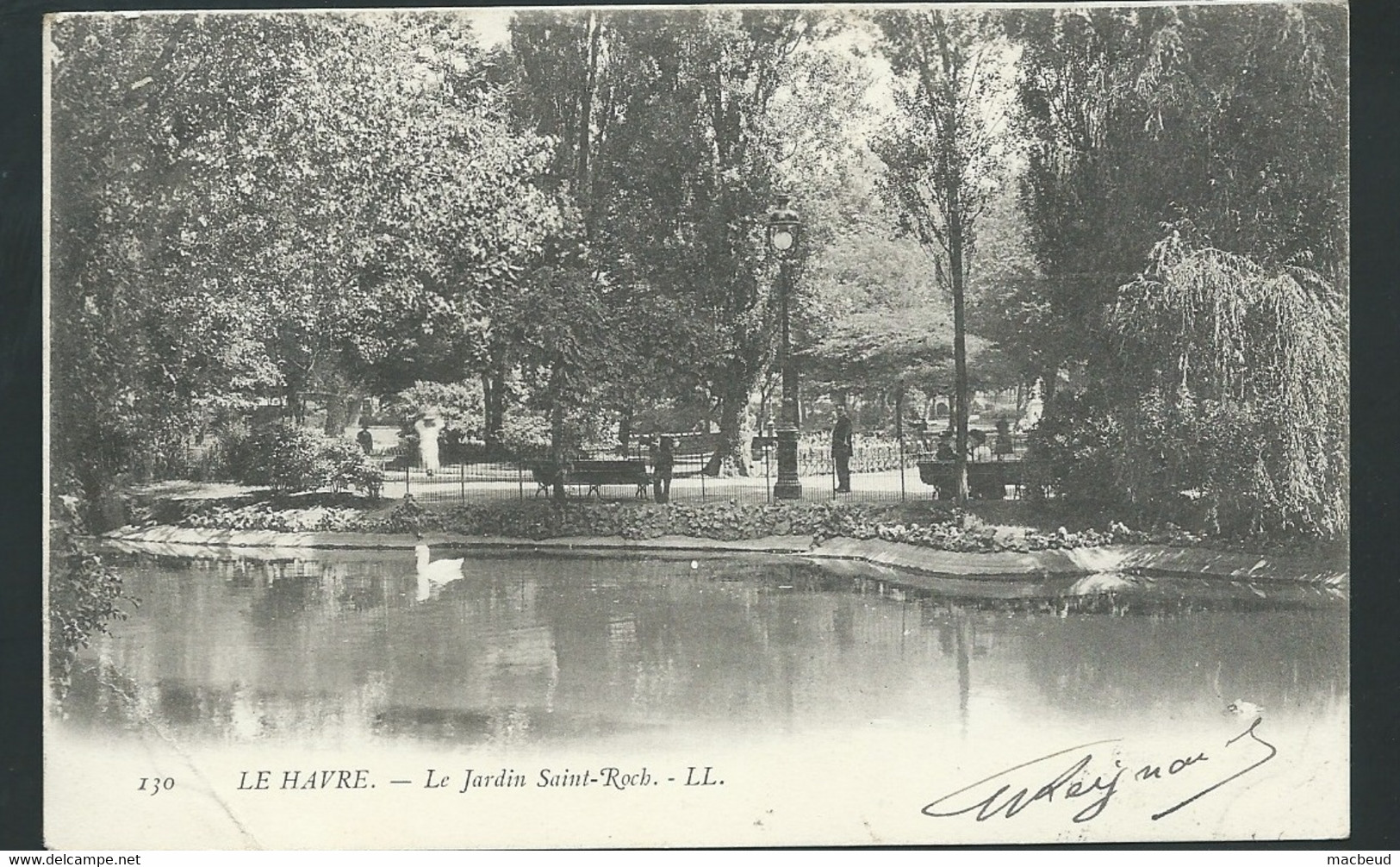 N°  130  Le Havre -    Le Jardin Saint Roch  ( Plis Dans Un Angle )     Maca1784 - Saint-Roch (Plein)