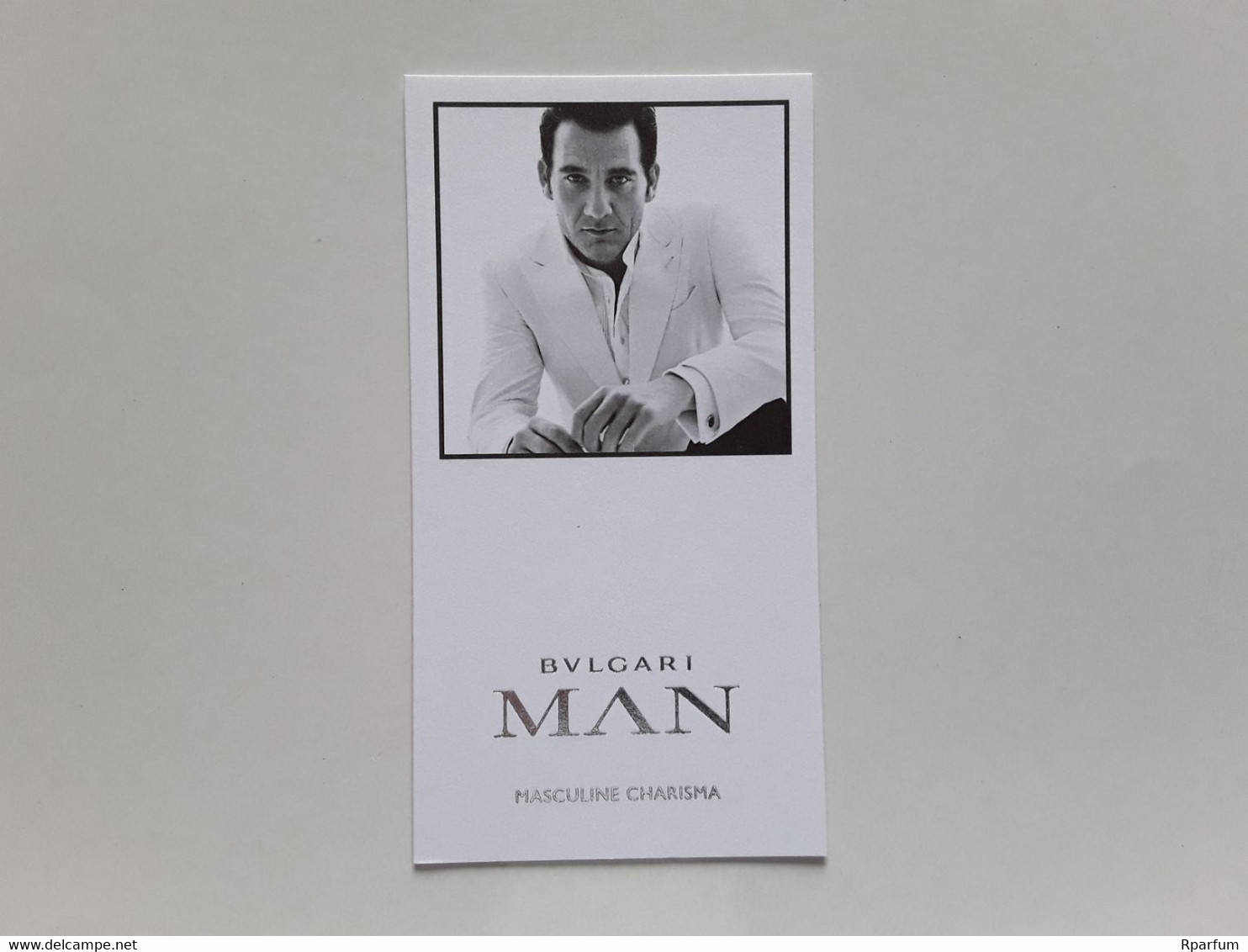 BULGARI  "  MAN   "  Carte Parfumée  Espagnol. - Modernes (à Partir De 1961)