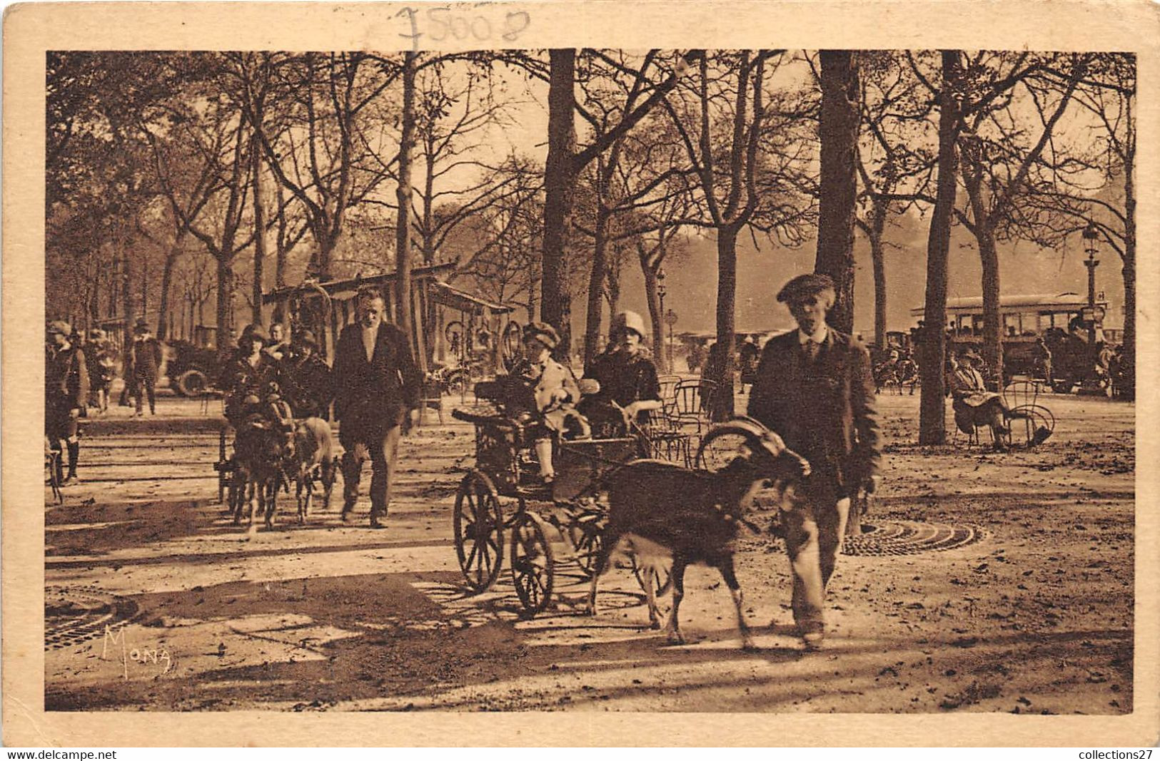 PARIS-75008-AUX CHAMPS ELYSEES, LES VOITURES AUX CHEVRES - Arrondissement: 08