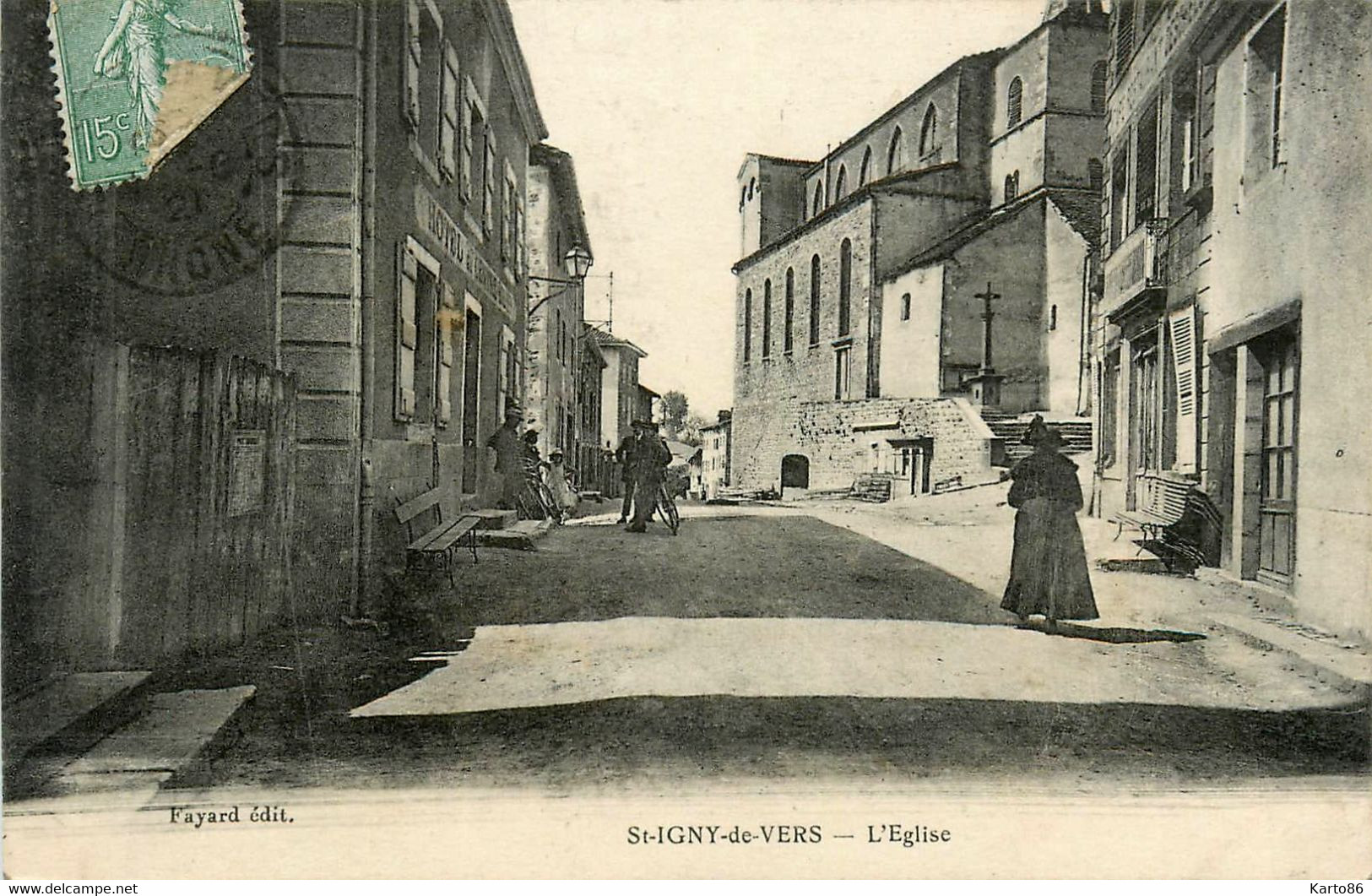 St Igny De Vers * Rue Et église De La Commune * Hôtel - Other & Unclassified