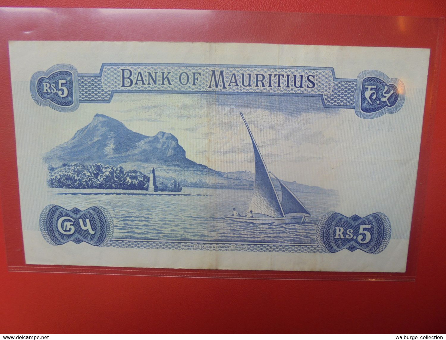 MAURITIUS 5 RUPEES 1967 SIGNATURE N°1 Circuler (B.20) - Mauritius