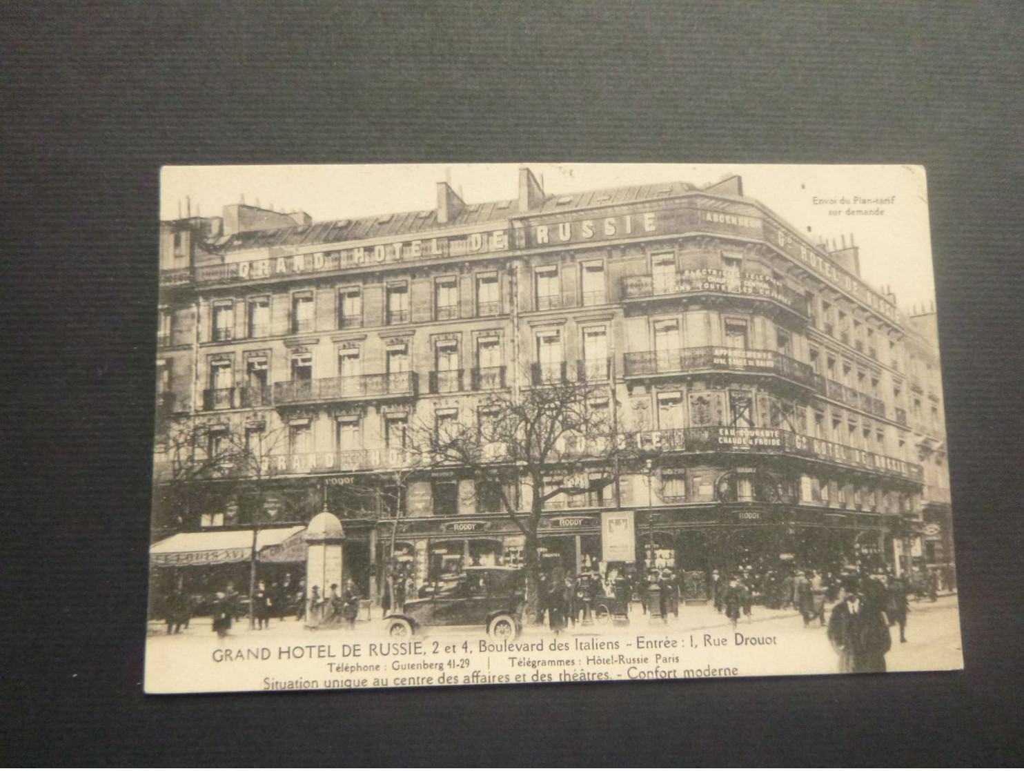France ( 724 )  Frankrijk  : Paris    Grand Hôtel De Russie - Other & Unclassified