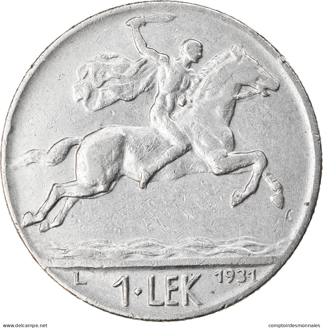 Monnaie, Albania, Lek, 1931, Rome, TTB, Nickel, KM:5 - Albanien