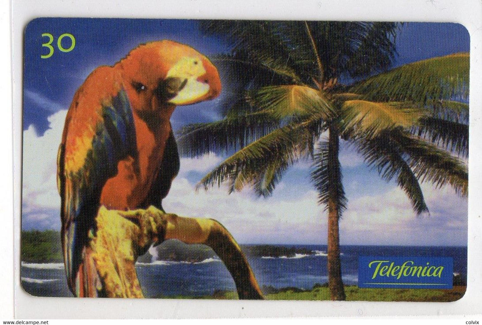 BRESIL TELECARTE TELEFONICA PERROQUET PALMIER - Parrots