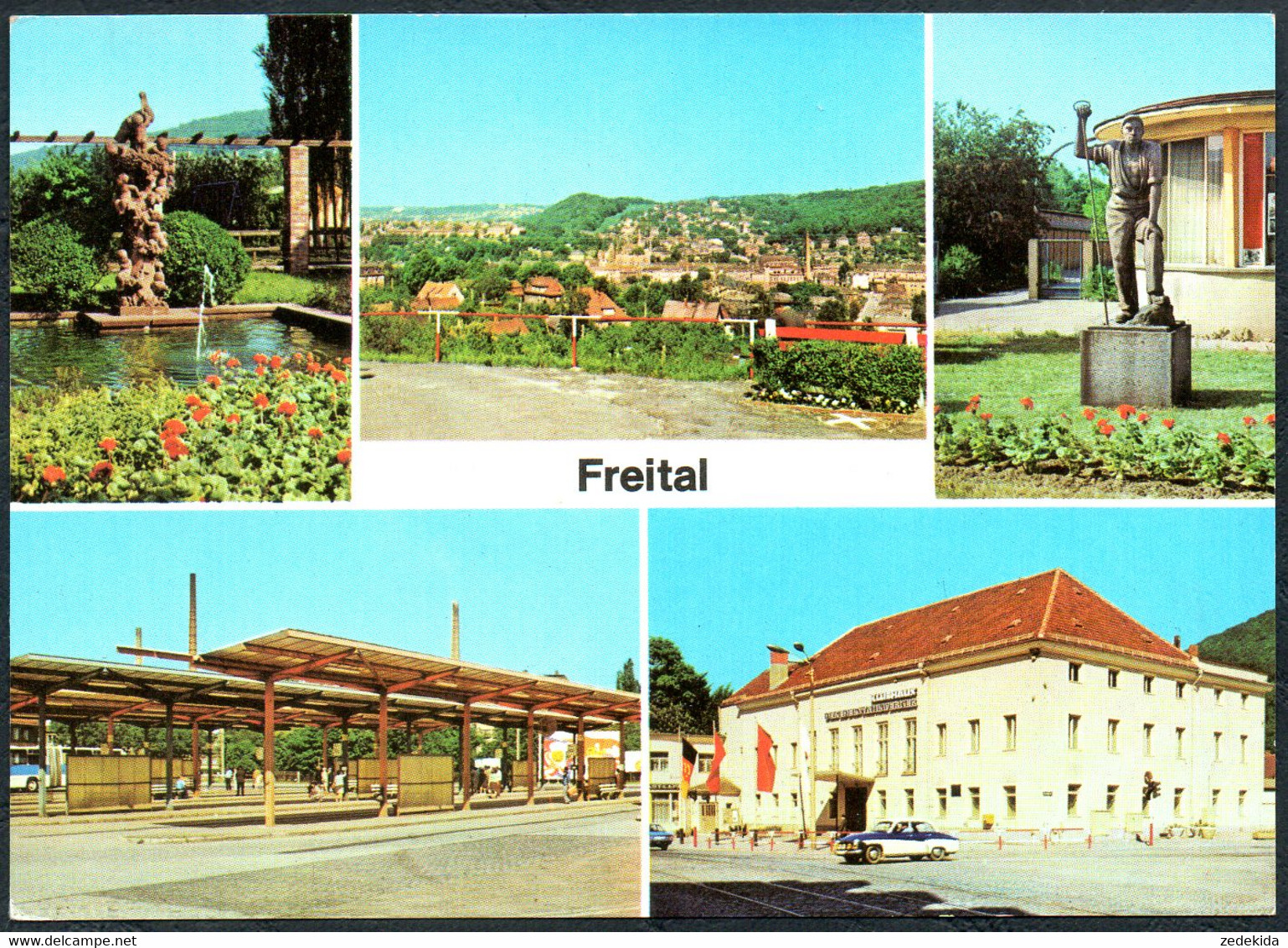E2357 - TOP Freital Busbahnhof Klubhaus Der Edelstahlwerker Denkmal - Bild Und Heimat Reichenbach - Freital