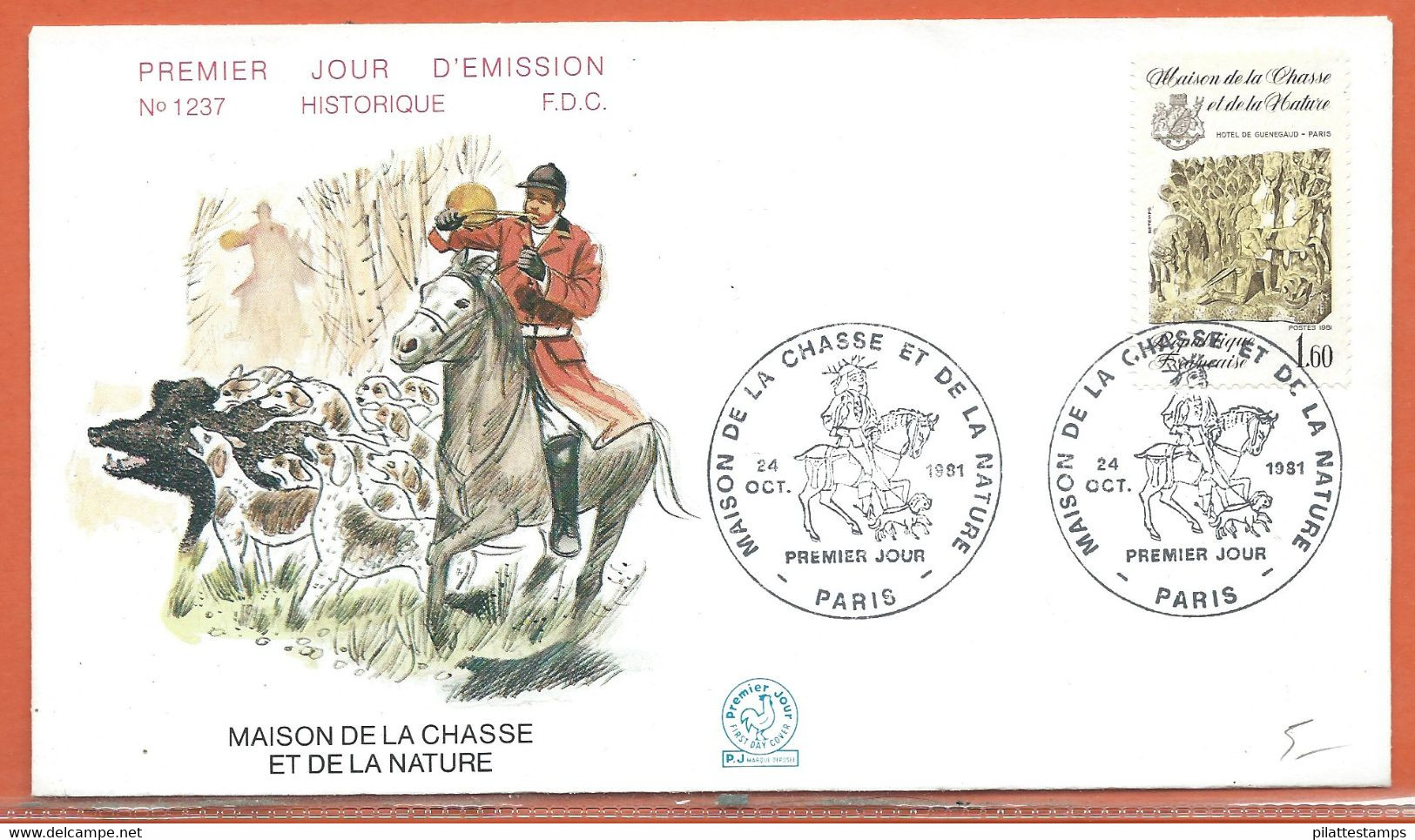 PECHE/CHASSE FRANCE FDC DE 1981 - Autres & Non Classés