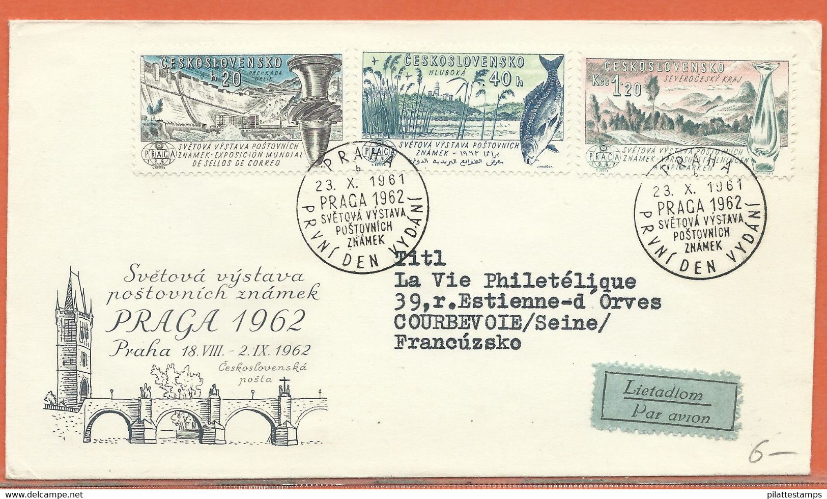 PECHE/CHASSE TCHECOSLOVAQUIE FDC DE 1962 - Autres & Non Classés