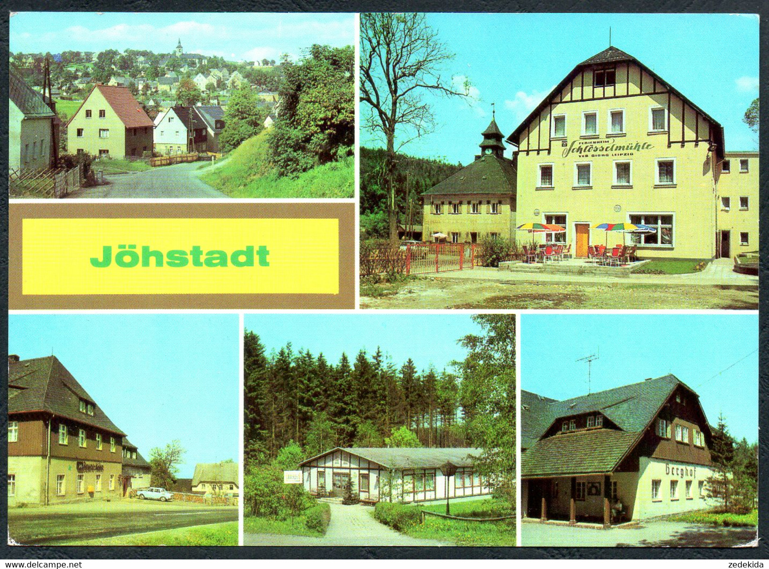 E2368 - Jöhstadt Dürrenberg Erholungsheim Berghof Jugendherberge Bruno Kühn Schlösselmühle - Bild Und Heimat Reichenbach - Jöhstadt
