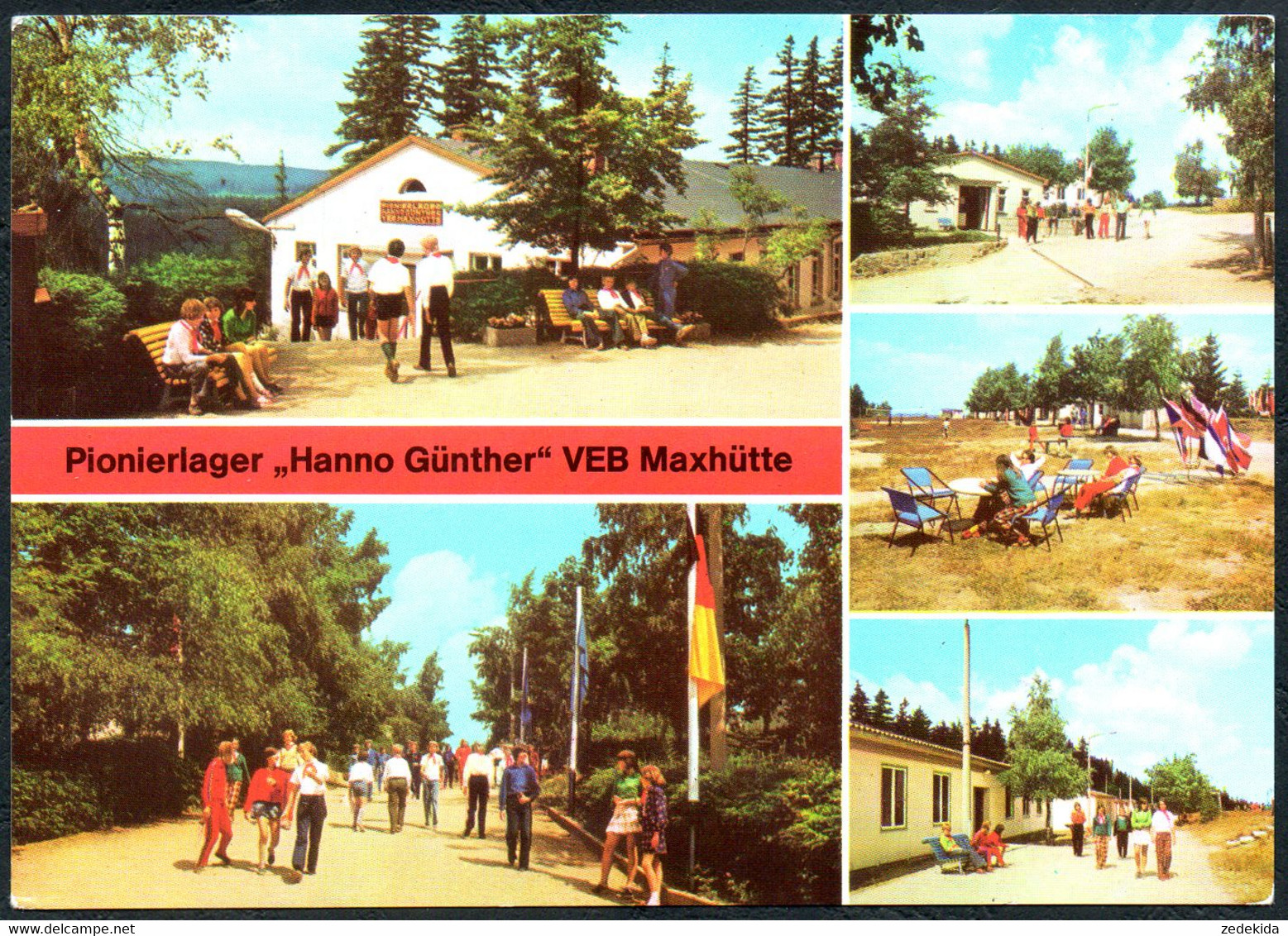 E2382 - Tannenbergsthal OT Gottesberg Pionierlager Hanno Günther Propaganda VEB Maxhütte - Bild Und Heimat Reichenbach - Vogtland