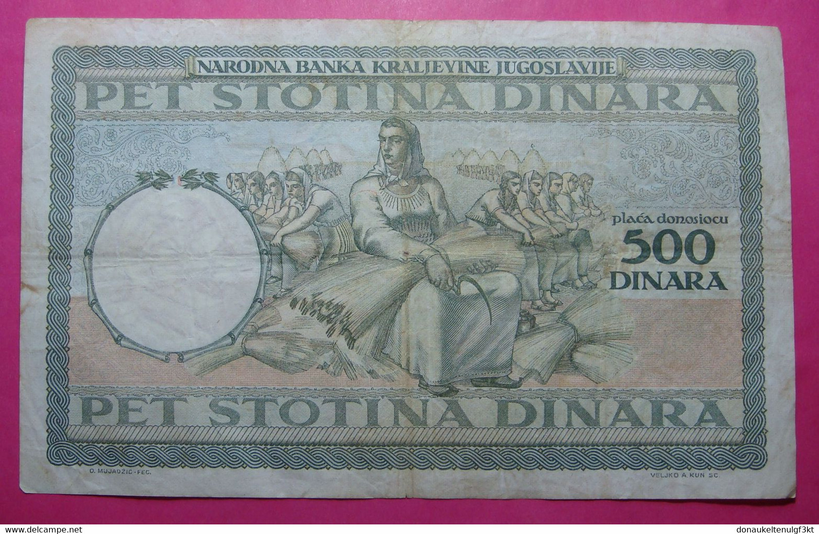 Yugoslavia Kingdom 500 Dinara 1935, Pick 32, Serial # K 0036 - 411 - Joegoslavië