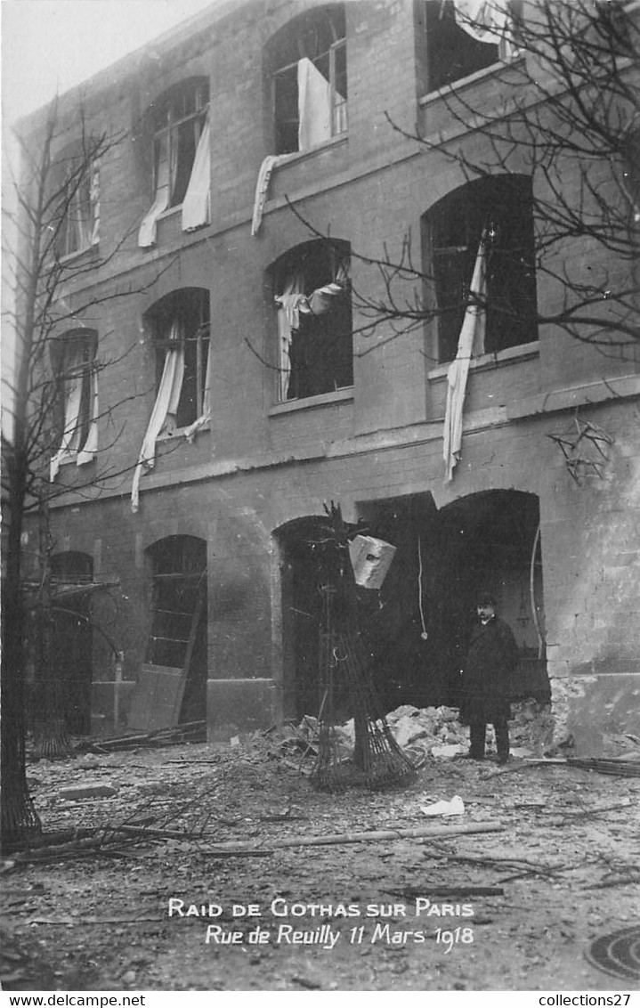 PARIS-75012- RAID DE GOTHAS, RUE DE REUILLY 11 MARS 1918 - Arrondissement: 12