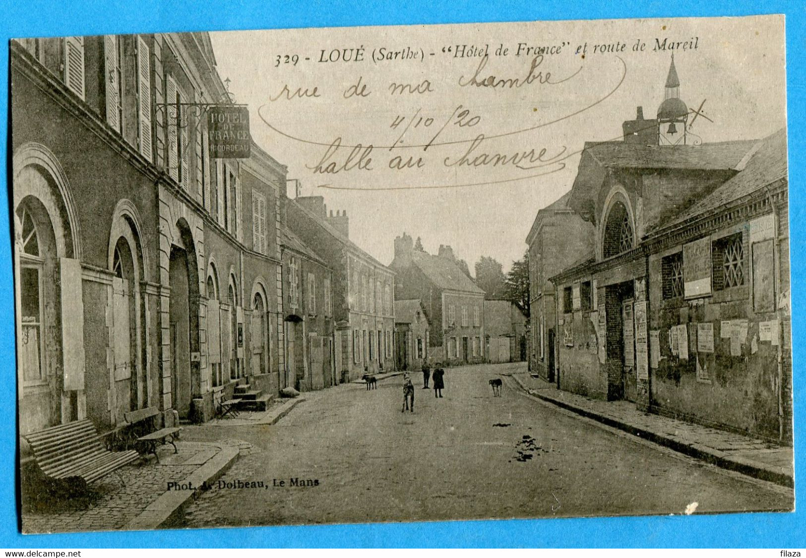 72 -  Sarthe - Loue - Hotel De France Et Route De Mareil (N1848) - Loue